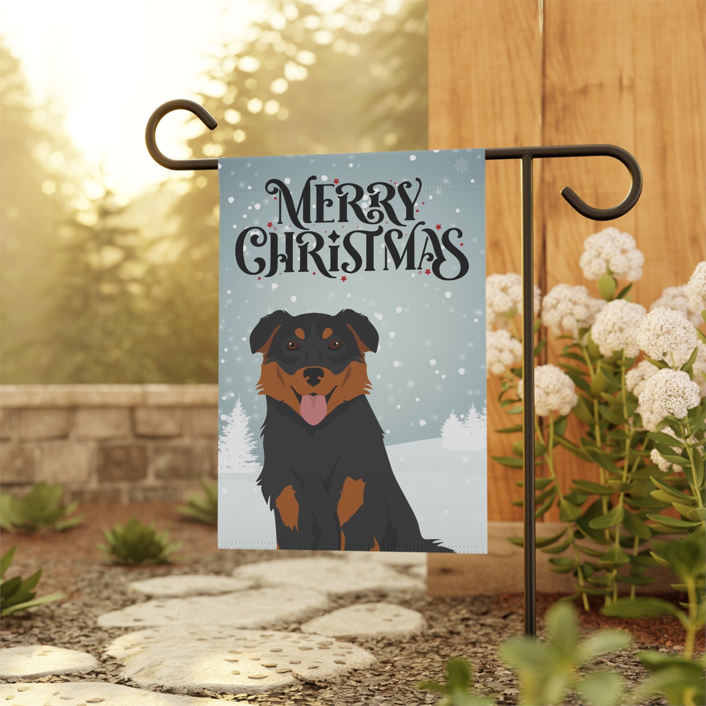 English Shepherd Dog Garden Flag
