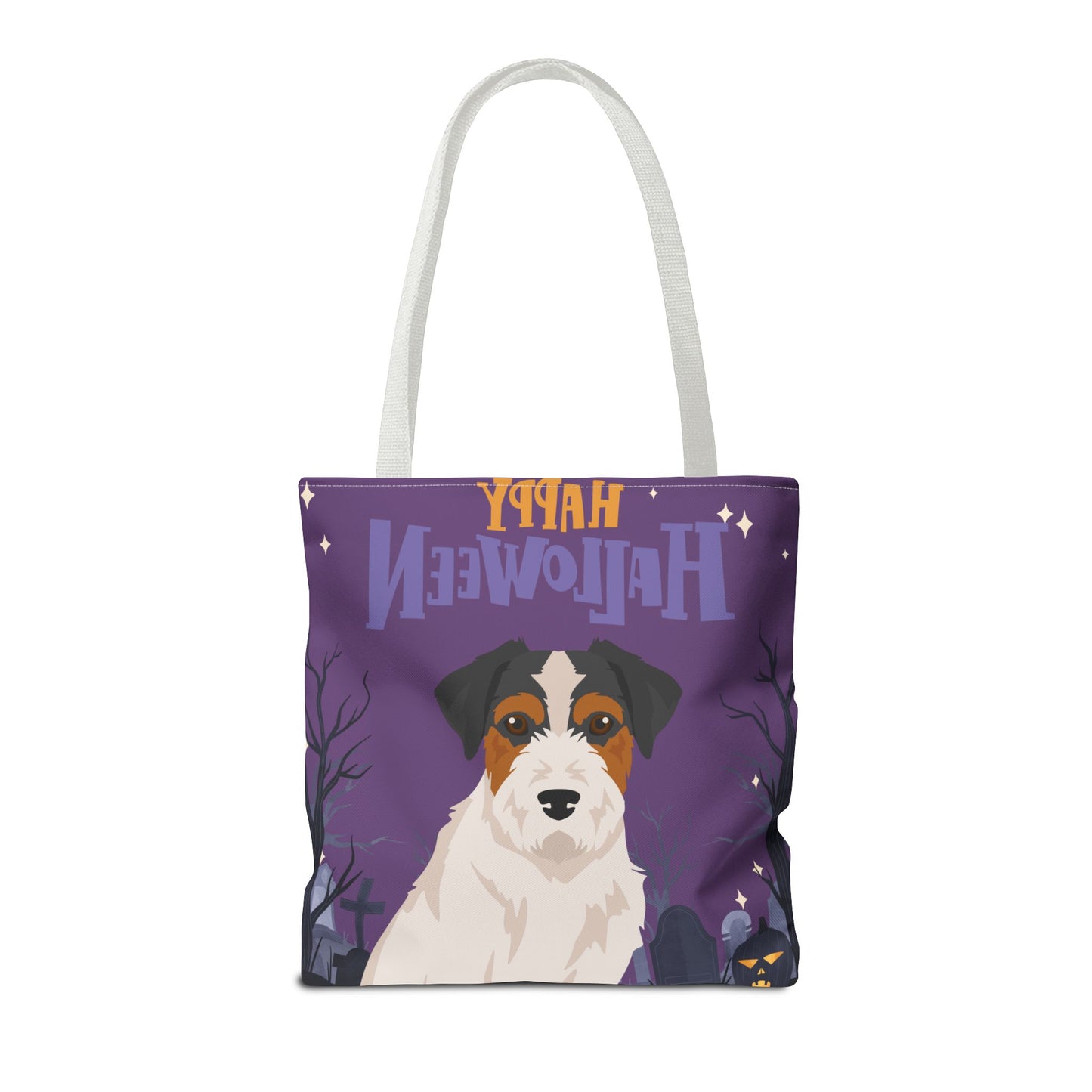 Jack Russell Terrier Dog Happy Halloween Tote Bag 16x16