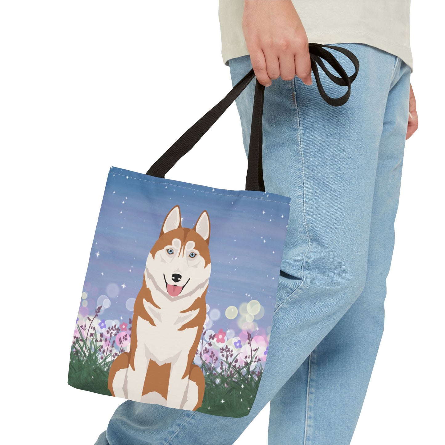 Siberian Husky Dog Tote Bag 13x13