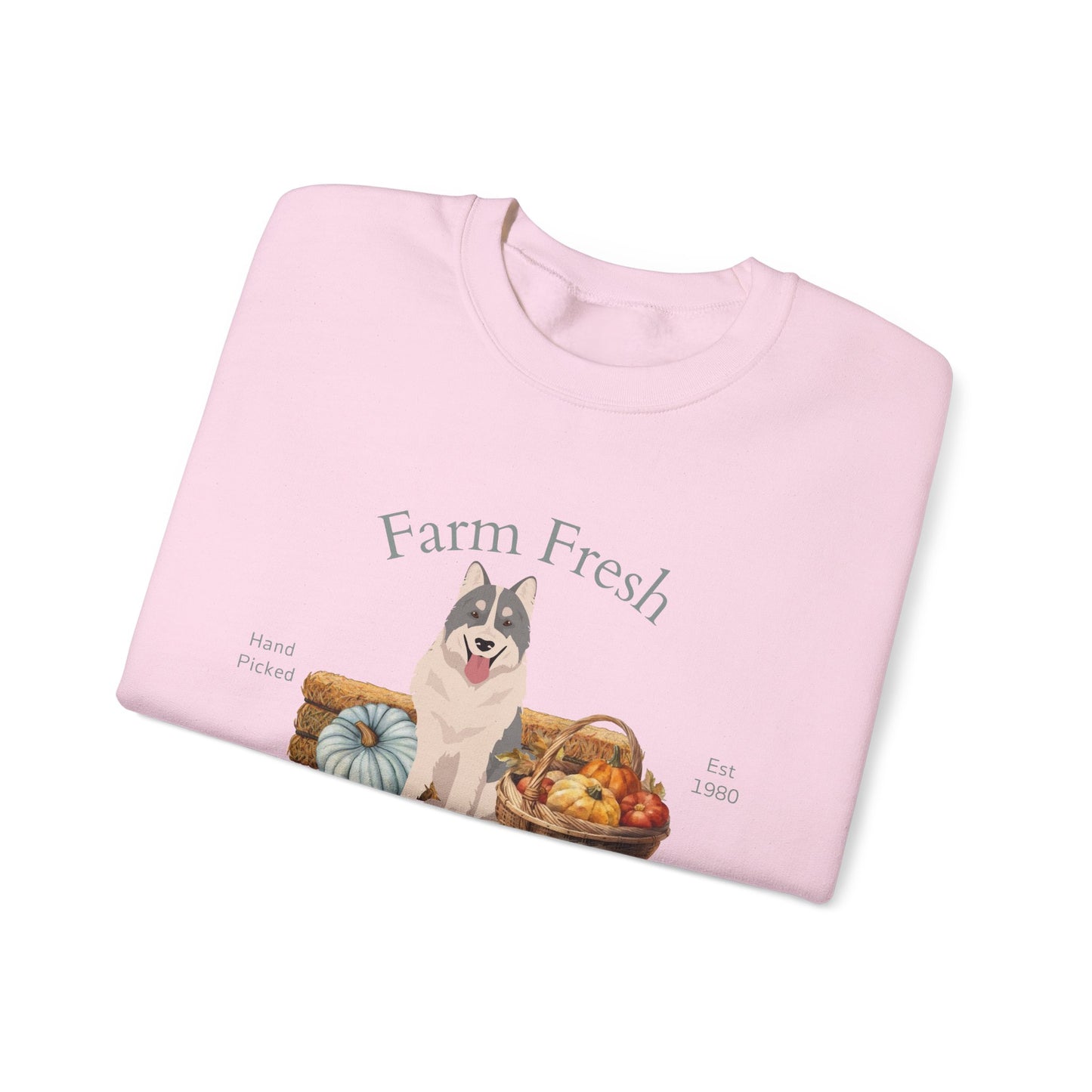 Thai Bangkaew Dog Dog Fall Farm Fresh Unisex Heavy Blend Crewneck Sweatshirt