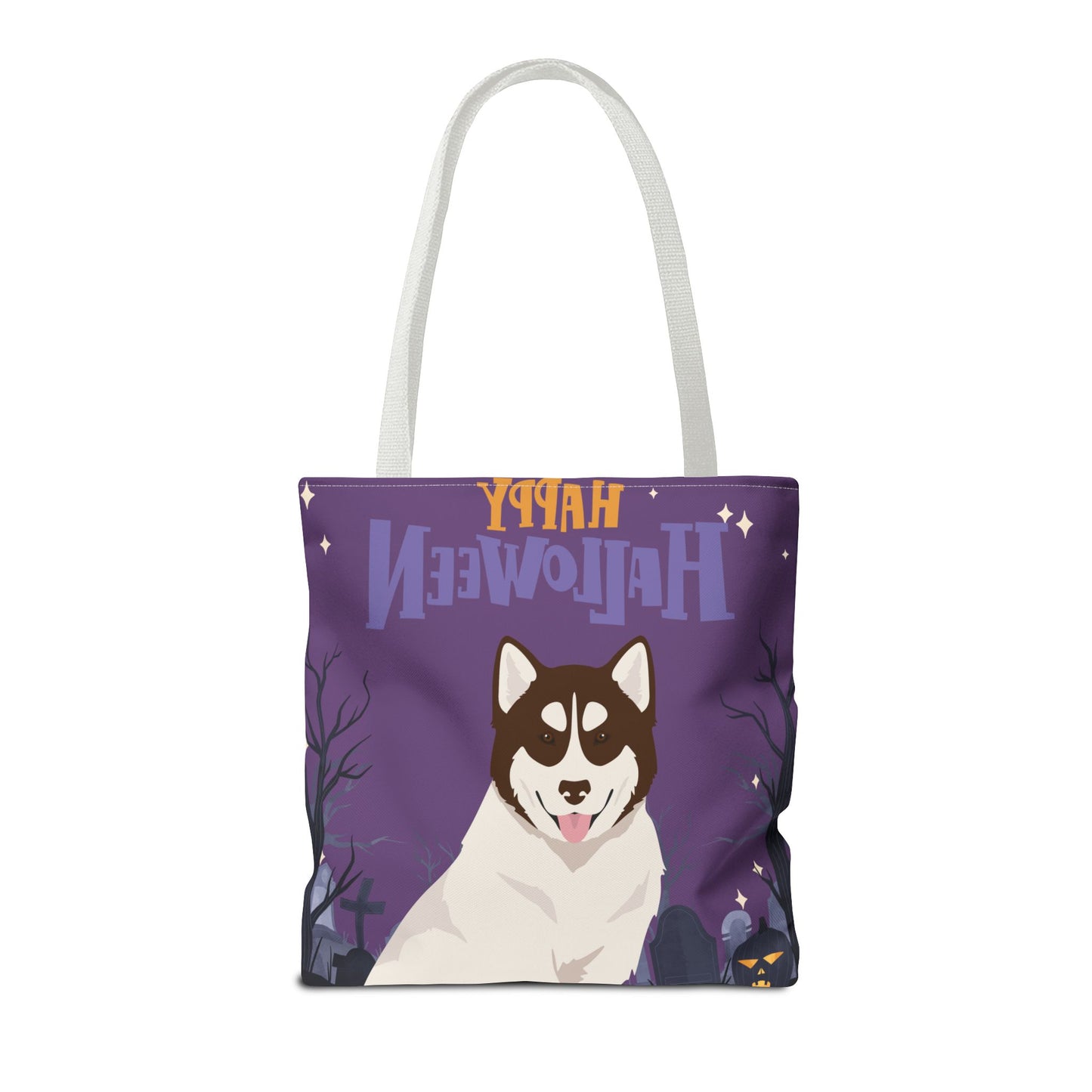 Canadian Inuit Dog Dog Happy Halloween Tote Bag 16x16
