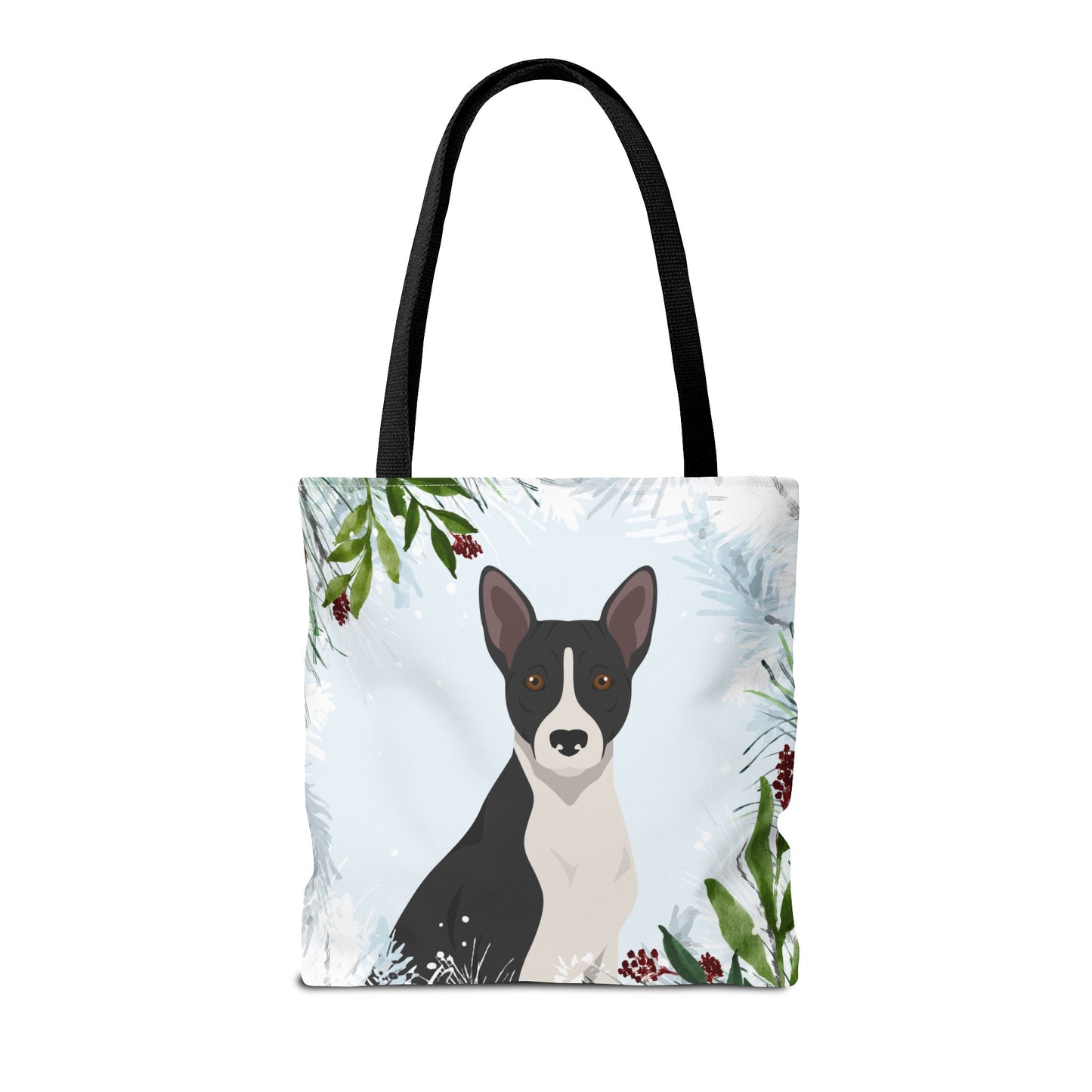 Basenji Dog Christmas Holiday Tote Bag 16x16