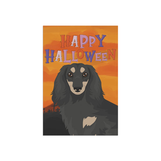 Dachshund Dog Halloween Garden Flag