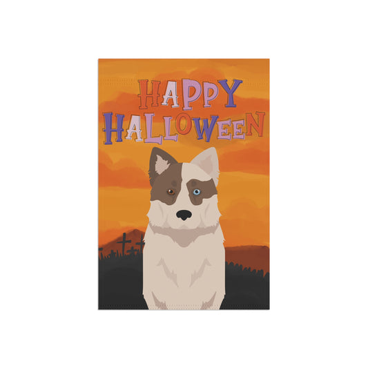 Yakutian Laika Dog Halloween Garden Flag