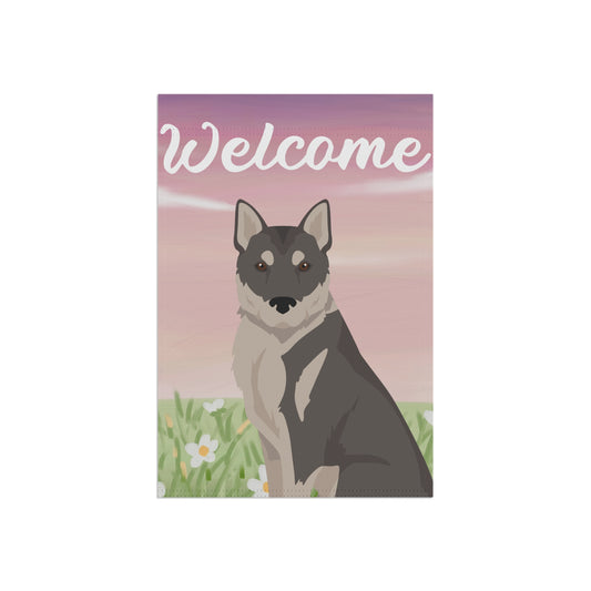 Korean Jindo Dog Welcome Garden Flag
