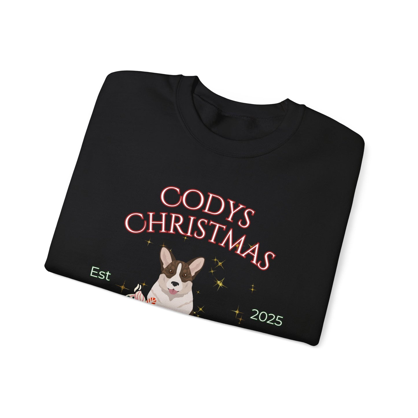 Cardigan Welsh Corgi Dog Christmas Social Club Unisex Heavy Blend Crewneck Sweatshirt Custom Name