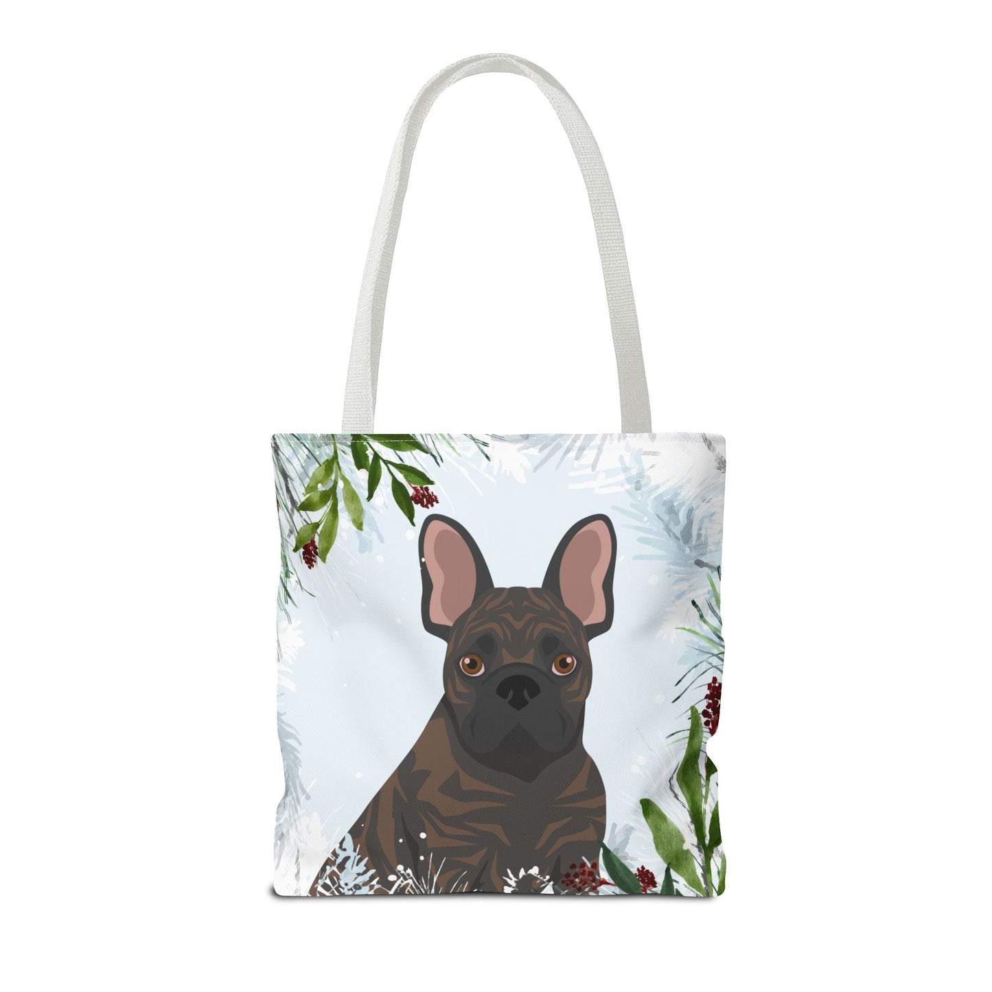 French Bulldog Dog Christmas Holiday Tote Bag 16x16