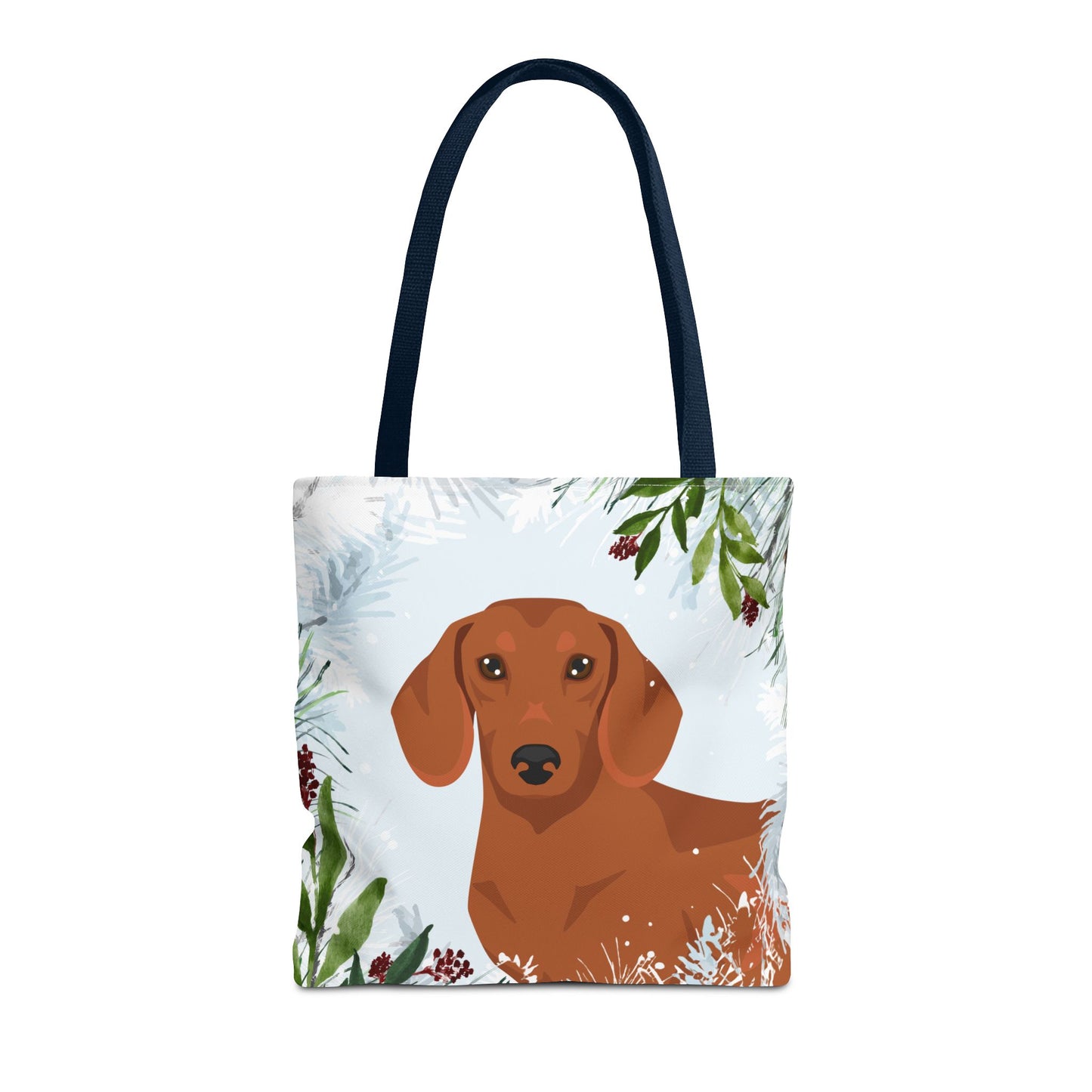 Dachshund Dog Christmas Holiday Tote Bag 16x16