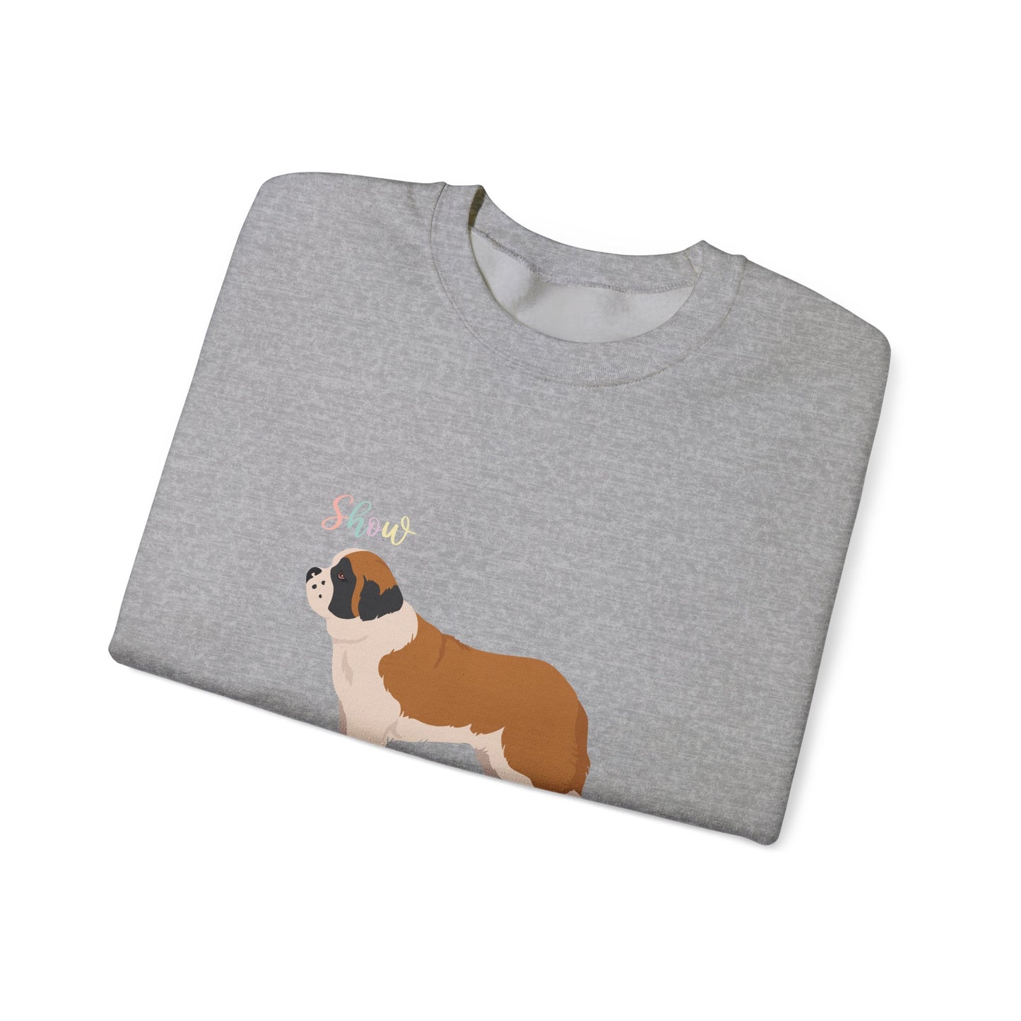 St Bernard Dog Unisex Heavy Blend Crewneck Sweatshirt