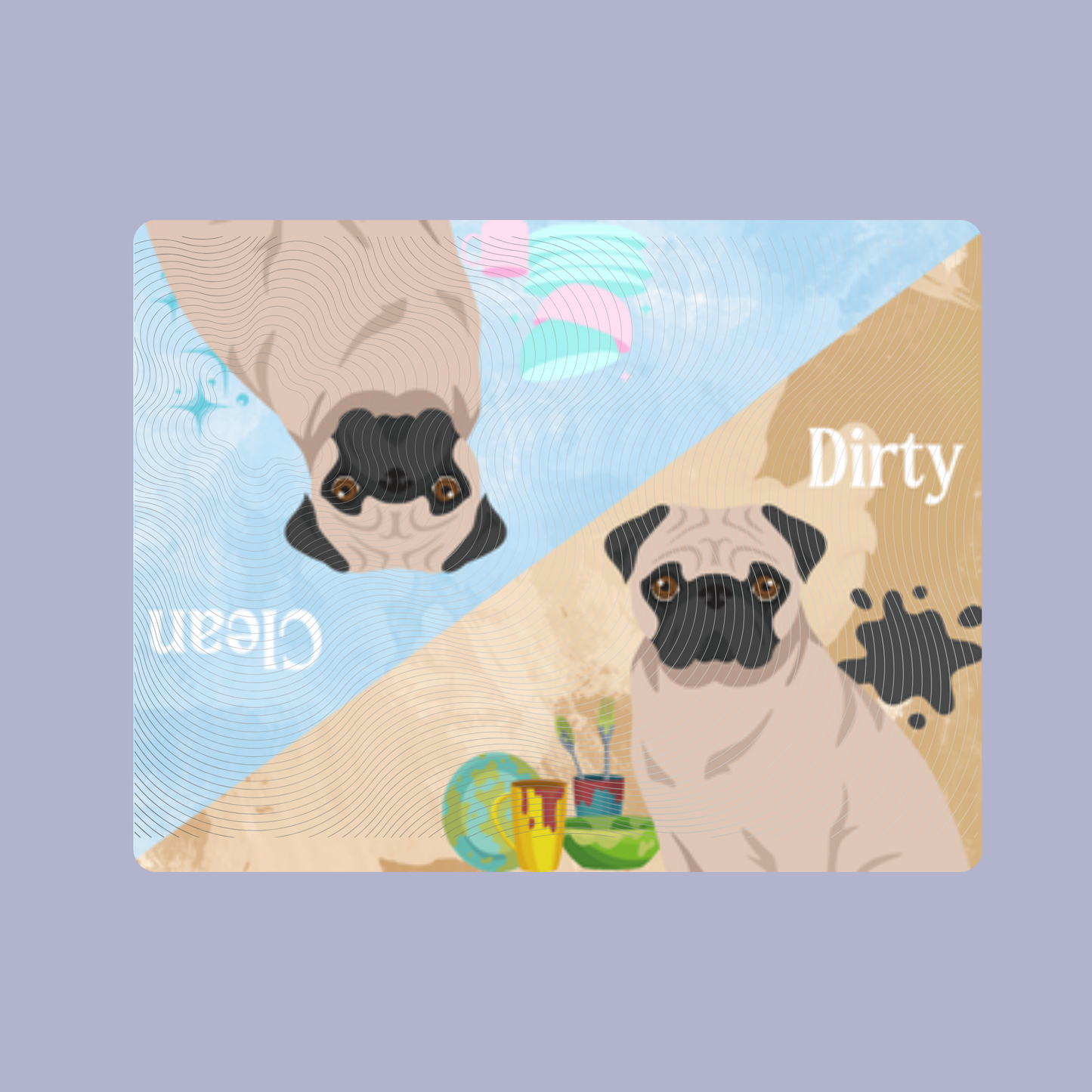 Pug Clean/Dirty Fridge Magnet