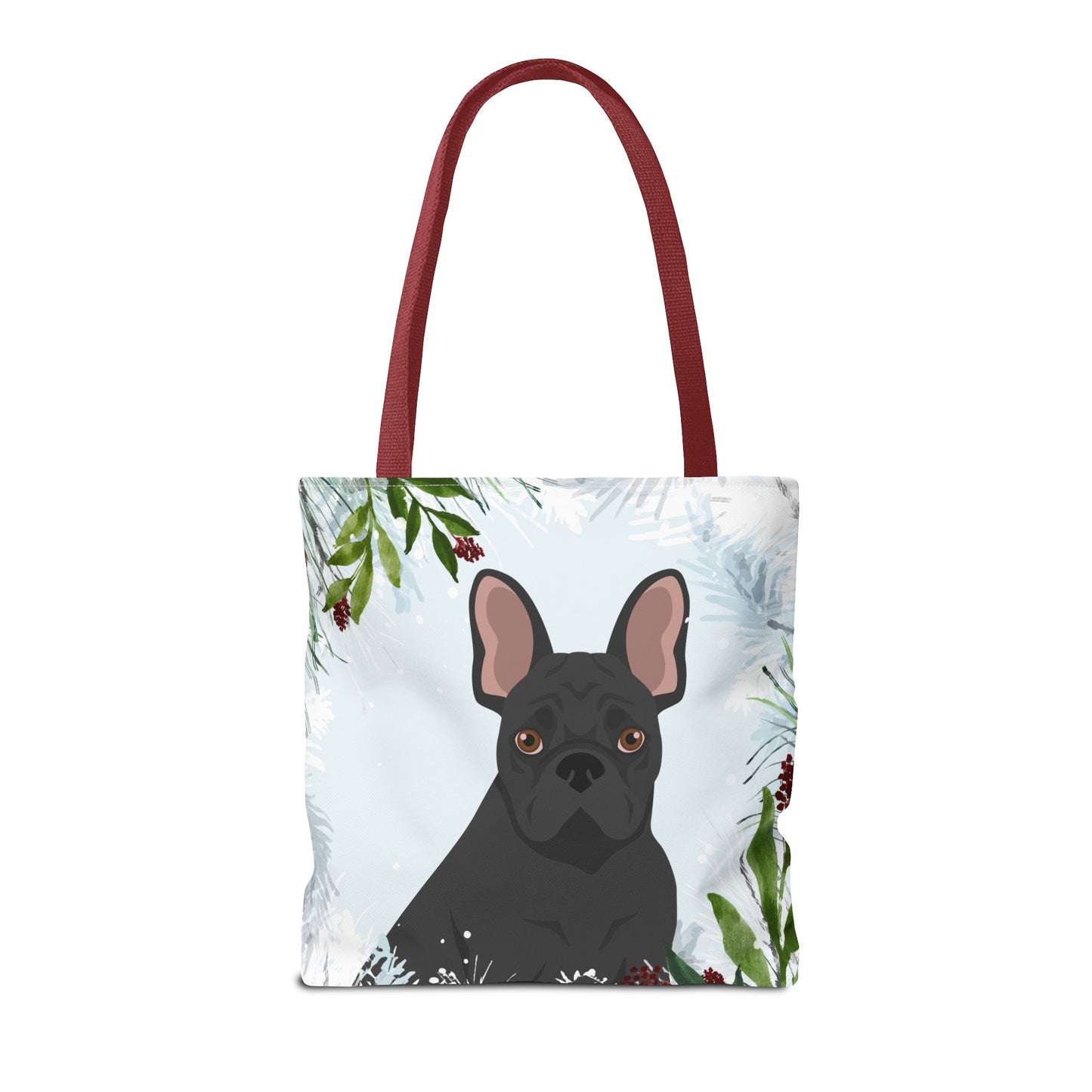 French Bulldog Dog Christmas Holiday Tote Bag 16x16