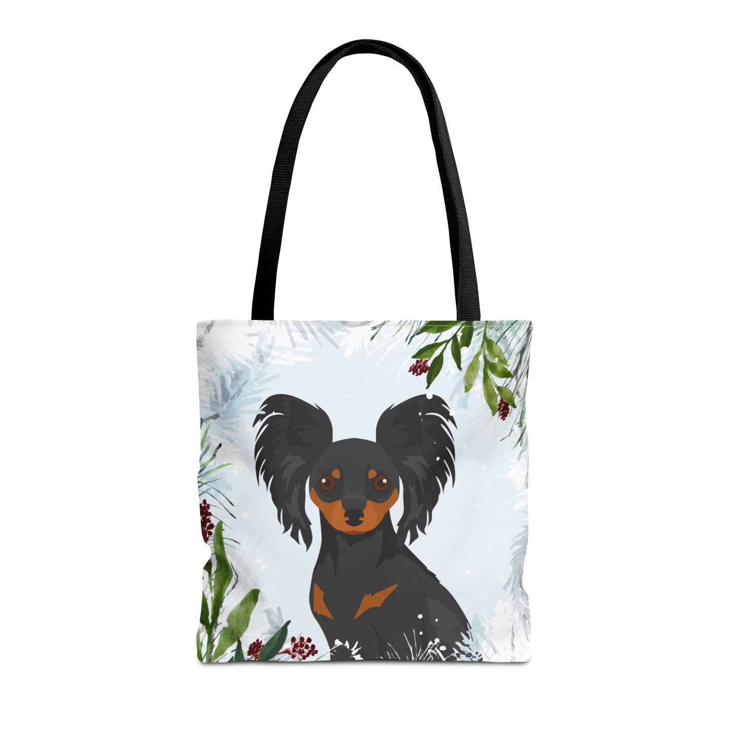 Russian Toy Terrier Dog Christmas Holiday Tote Bag 16x16
