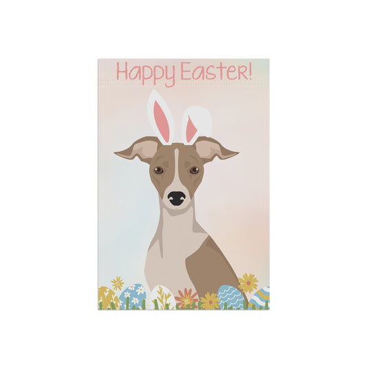 Italian Greyhound Dog Happy Easter Garden Flag