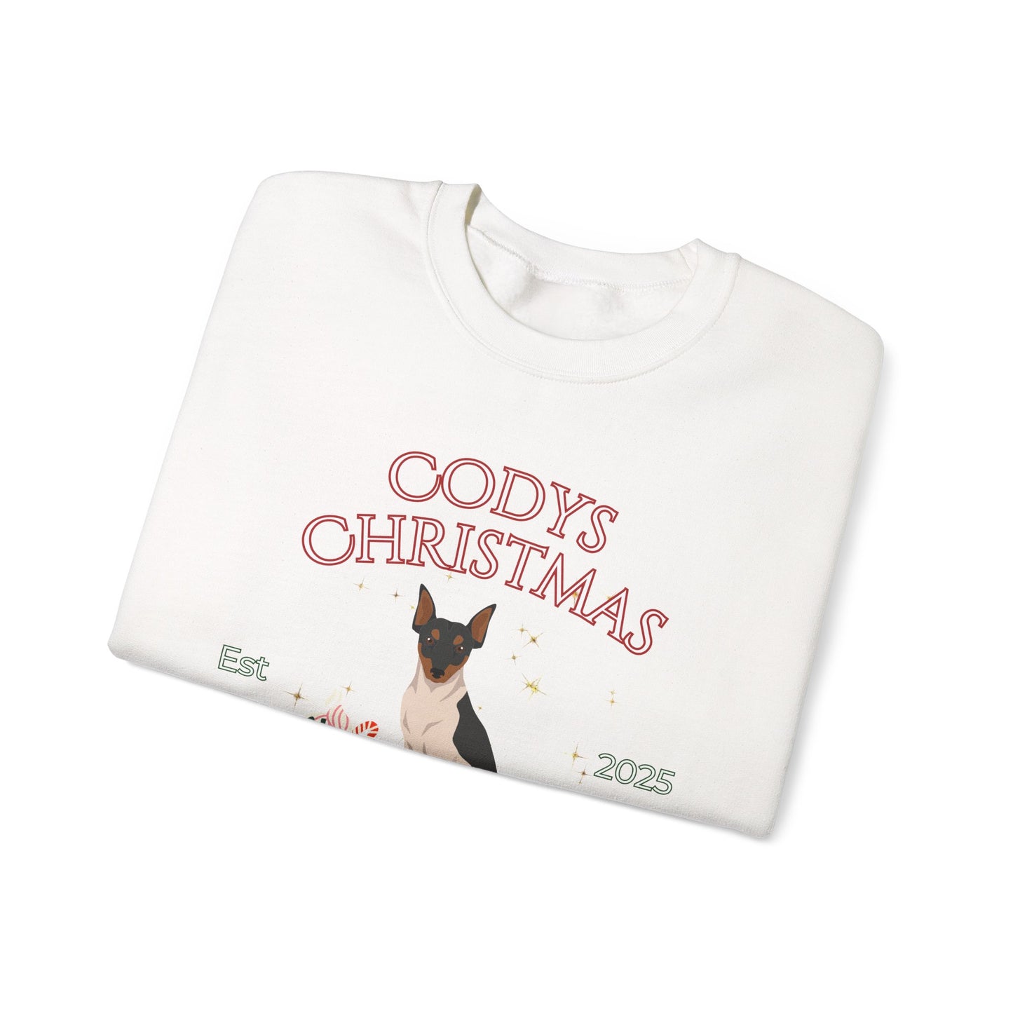 Brazillion Terrier Dog Christmas Social Club Unisex Heavy Blend Crewneck Sweatshirt Custom Name