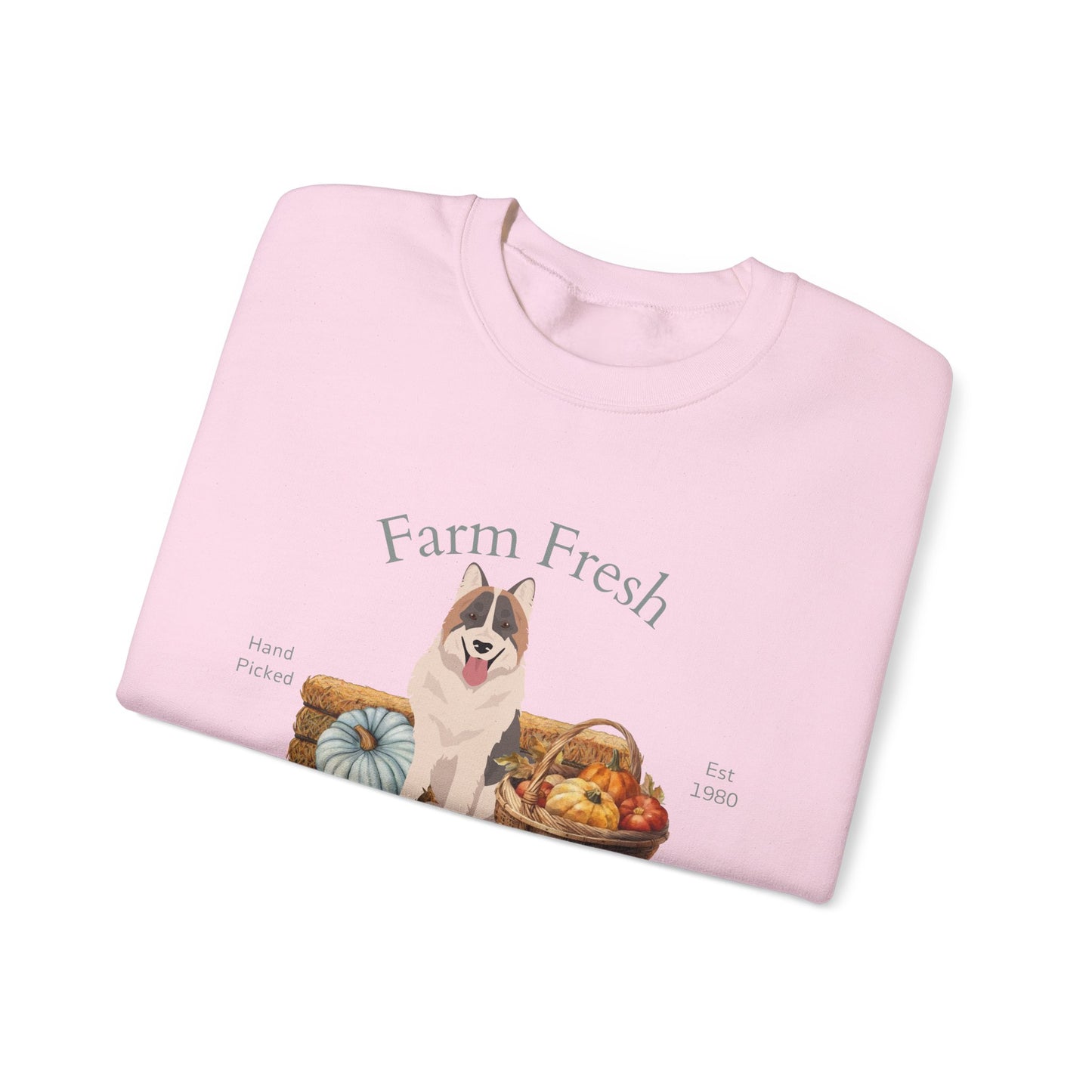 Thai Bangkaew Dog Dog Fall Farm Fresh Unisex Heavy Blend Crewneck Sweatshirt