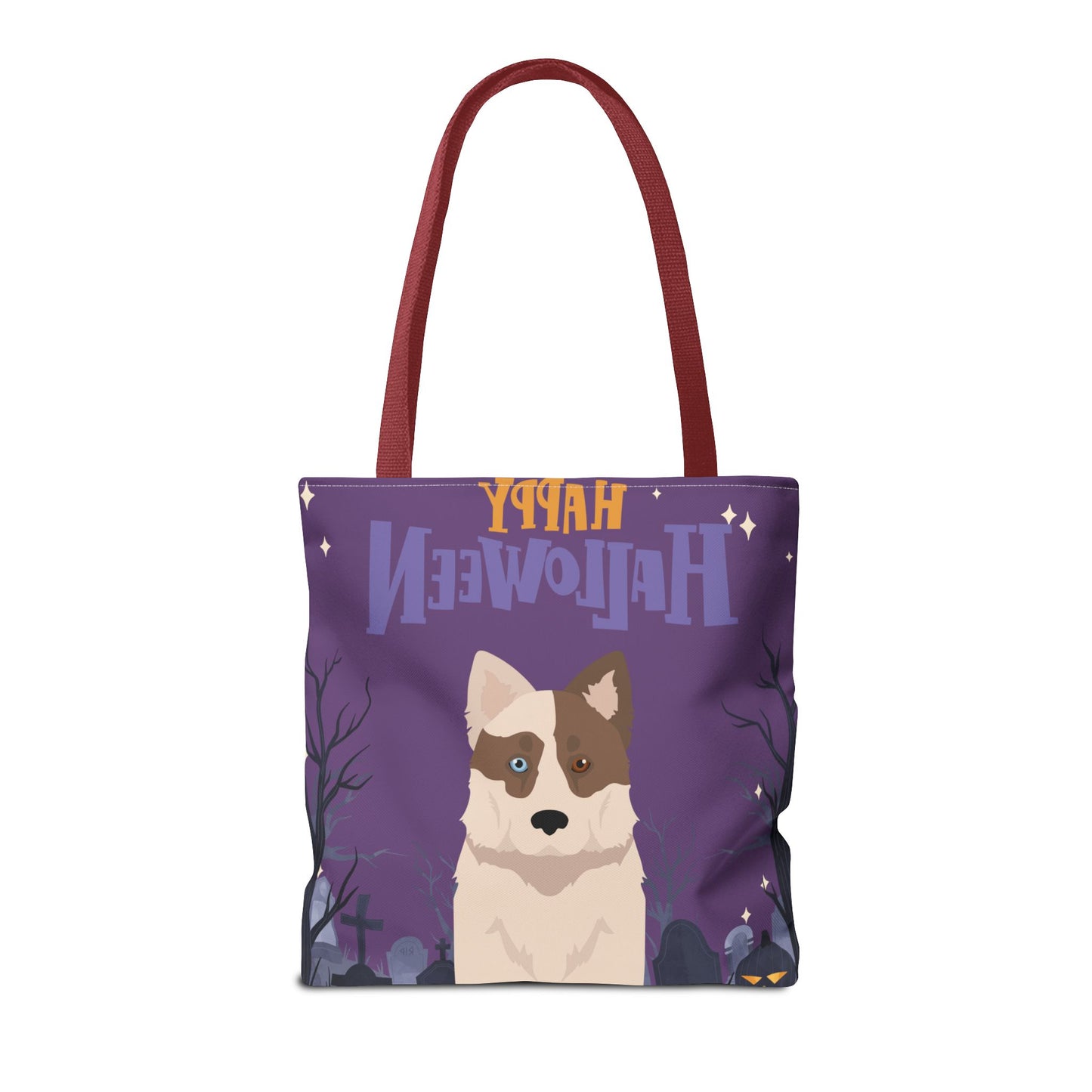 Yakutian Laika Dog Happy Halloween Tote Bag 16x16