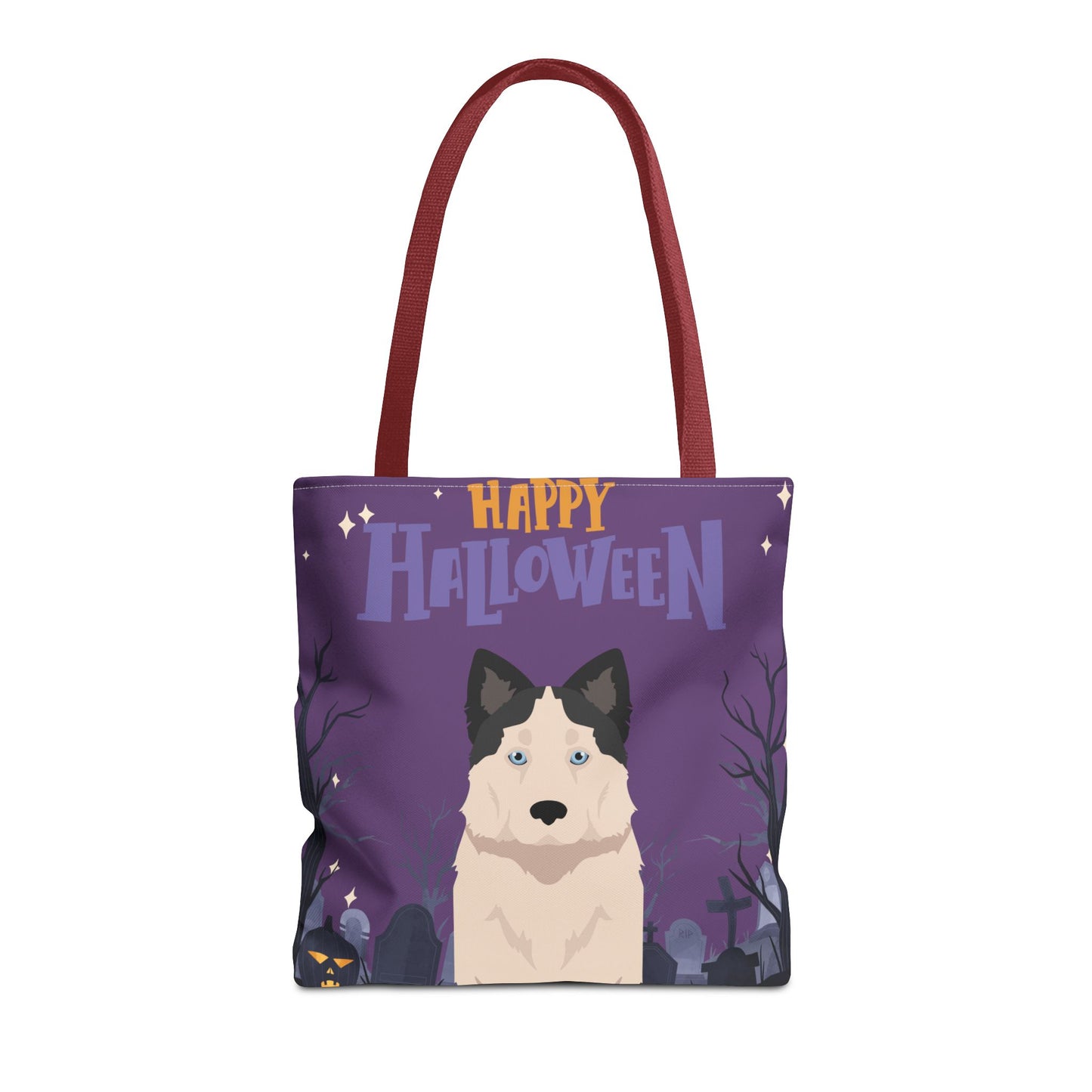 Yakutian Laika Dog Happy Halloween Tote Bag 16x16