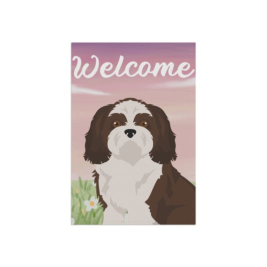 Shih Tzu Dog Welcome Garden Flag