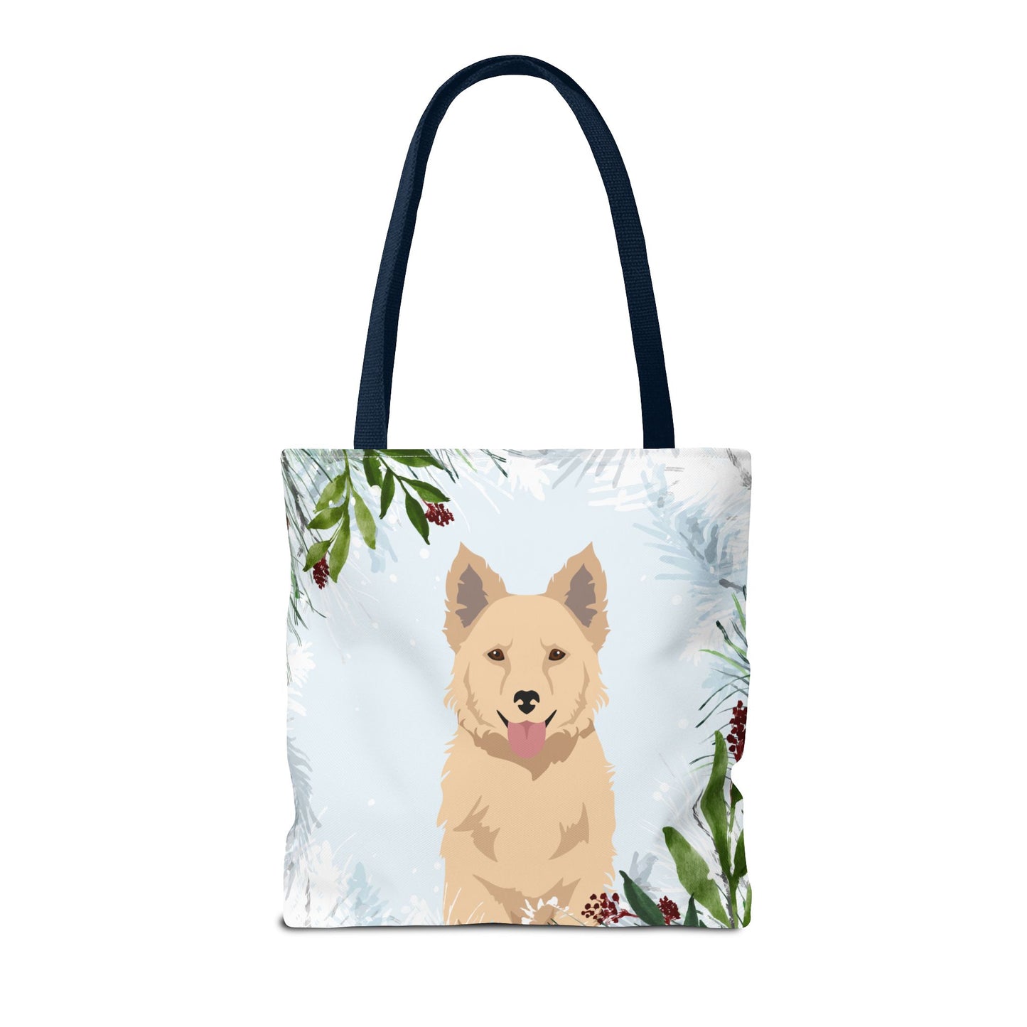 Mudi Dog Christmas Holiday Tote Bag 16x16