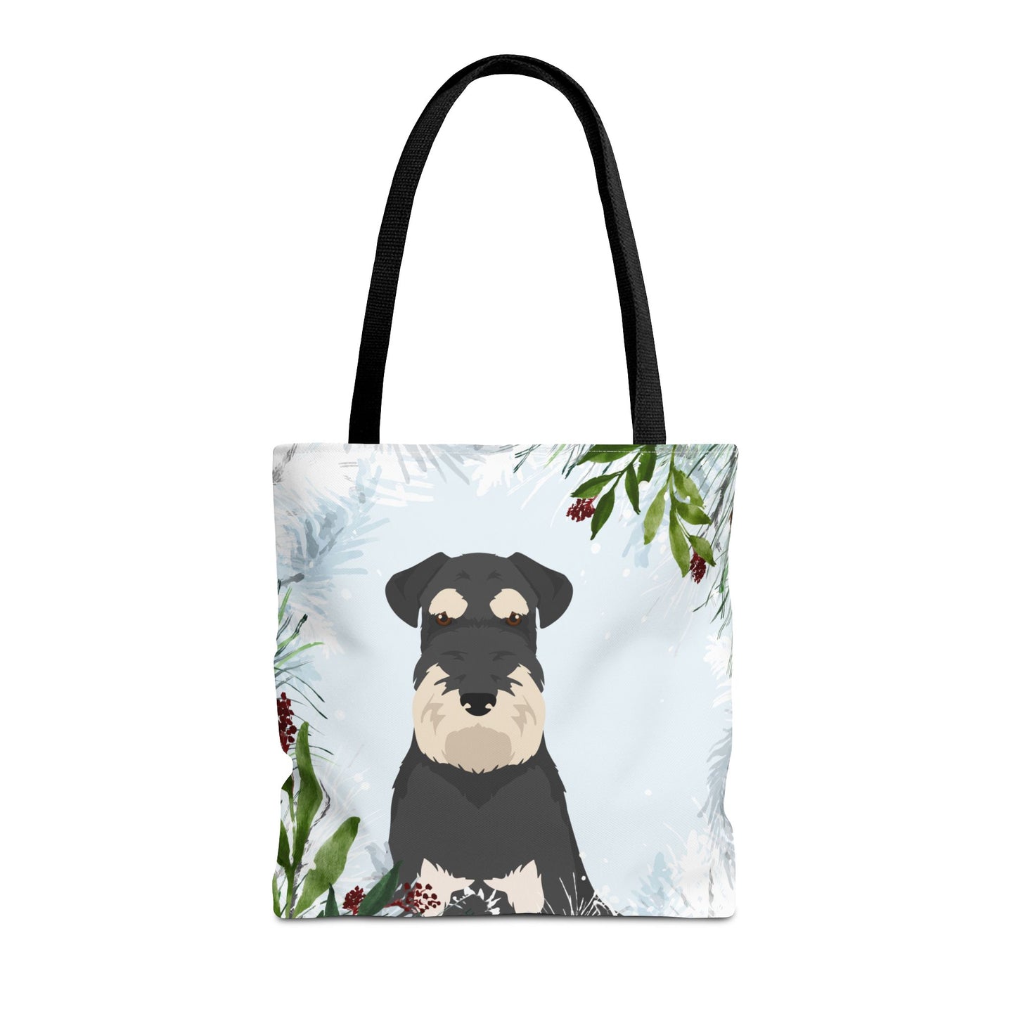 Schnauzer Dog Christmas Holiday Tote Bag 16x16