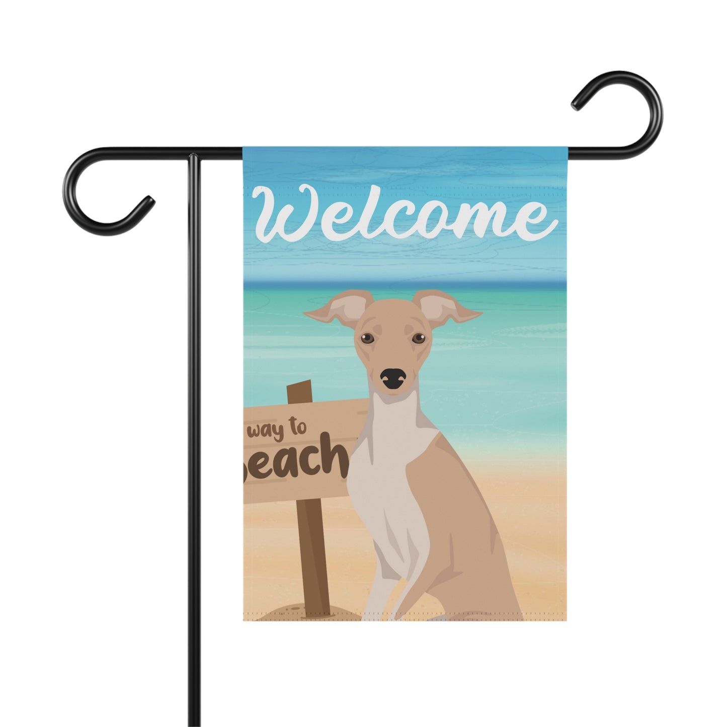 Italian Greyhound Dog Garden Flag