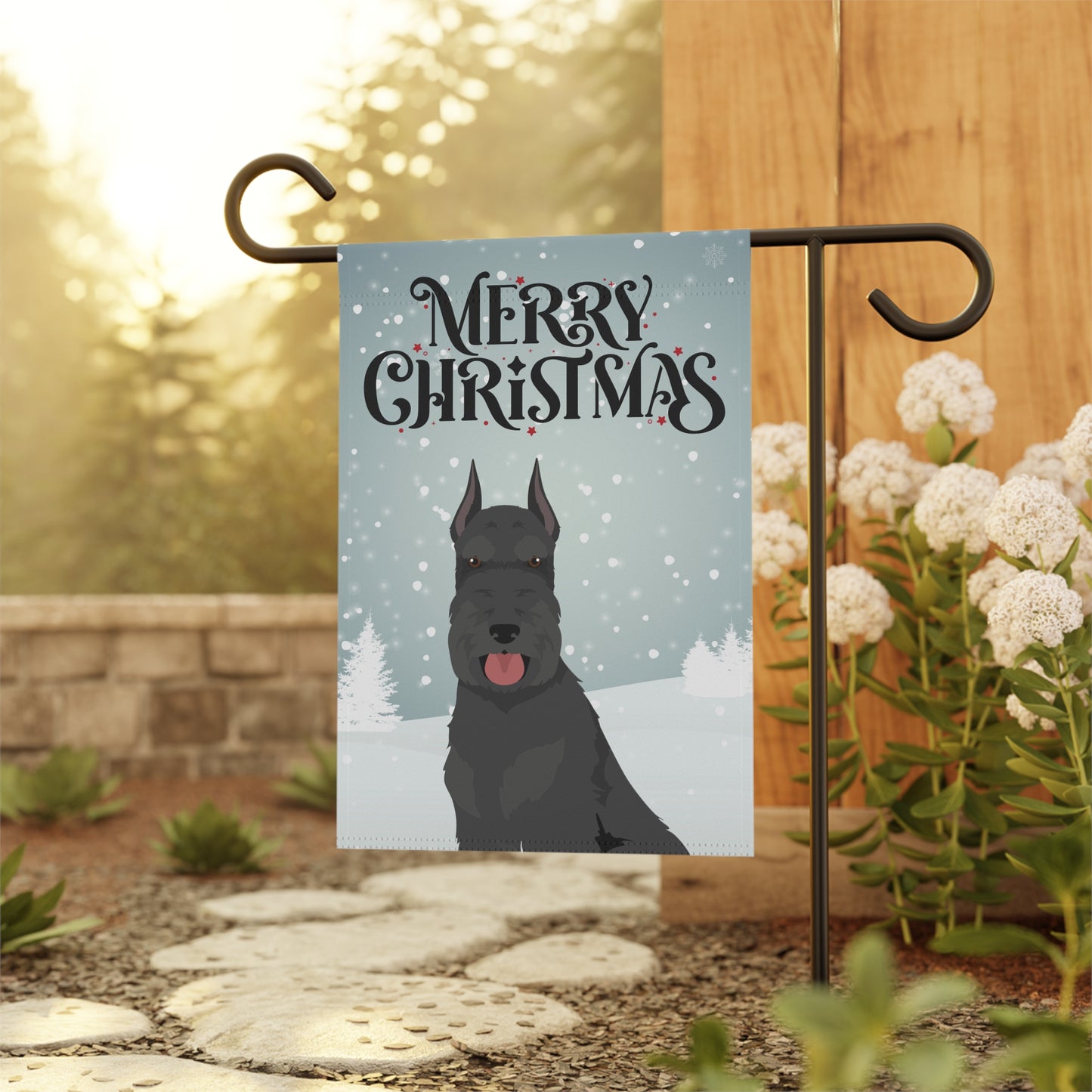 Schnauzer Dog Garden Flag