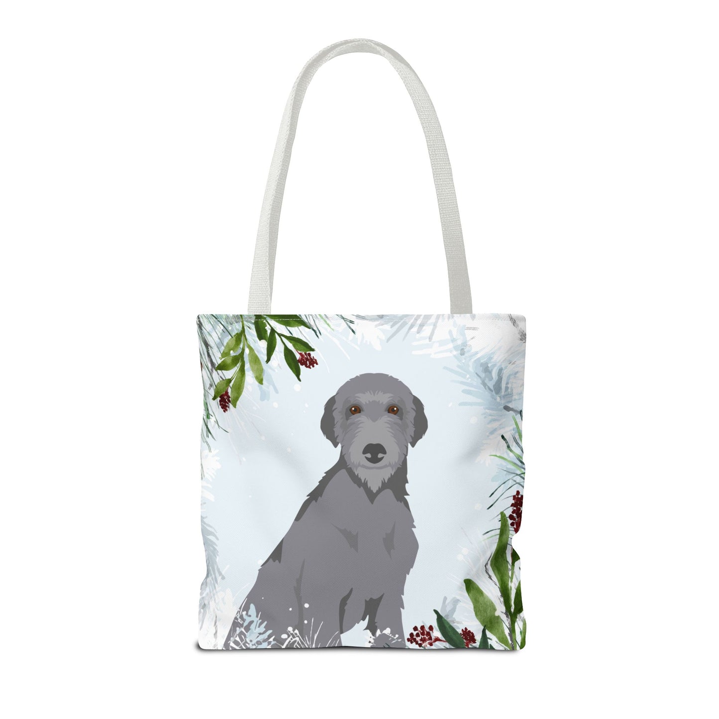 Scottish Deerhound Dog Christmas Holiday Tote Bag 16x16