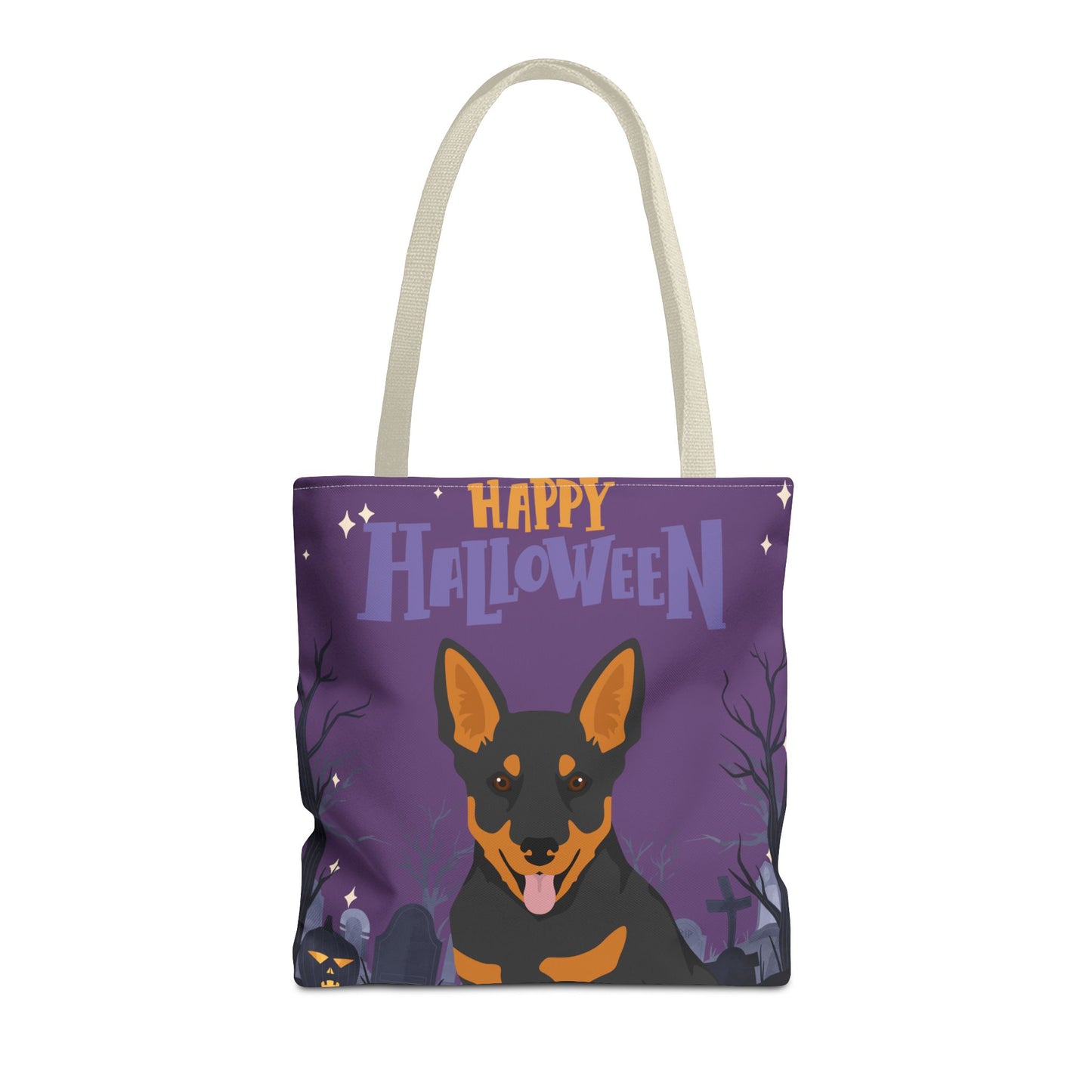 Lancashire Heeler Dog Happy Halloween Tote Bag 16x16