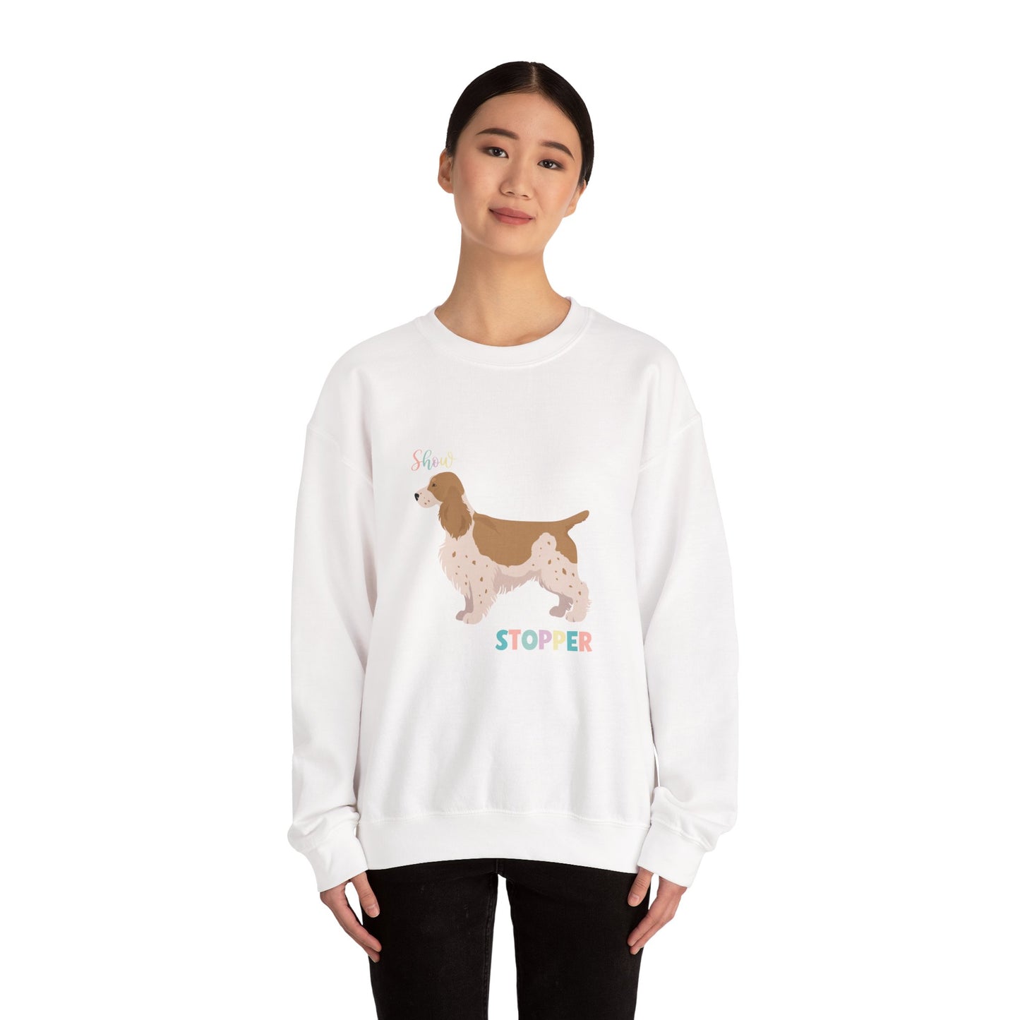 English Cocker Spaniel Dog Unisex Heavy Blend Crewneck Sweatshirt