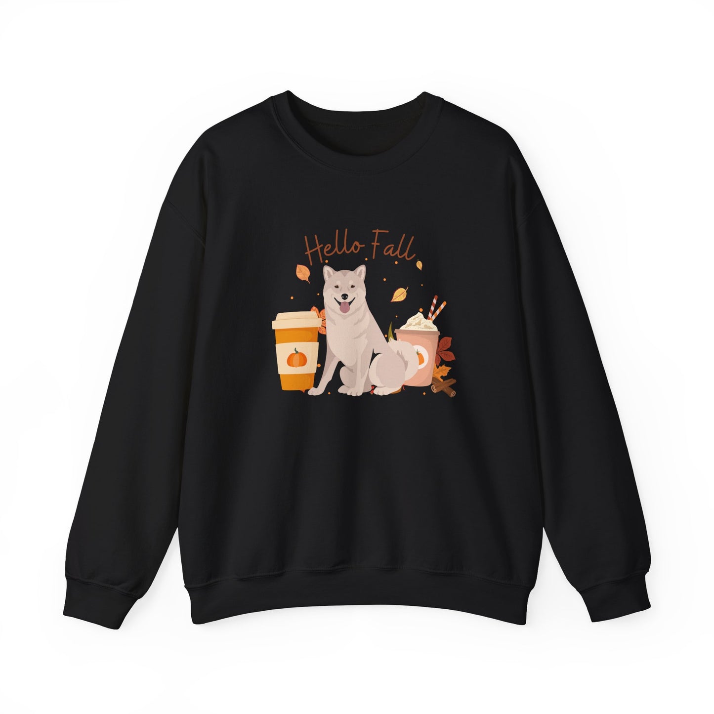 Shiba Inu Dog Fall Halloween Unisex Heavy Blend Crewneck Sweatshirt