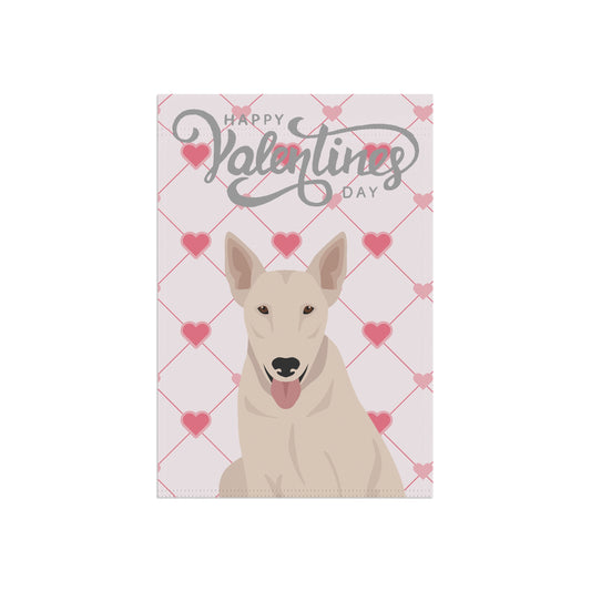 Bull Terrier Dog Valentines Day Garden Flag