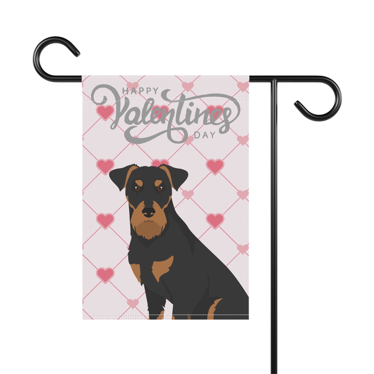 Jagd Terrier Dog Valentines Day Garden Flag