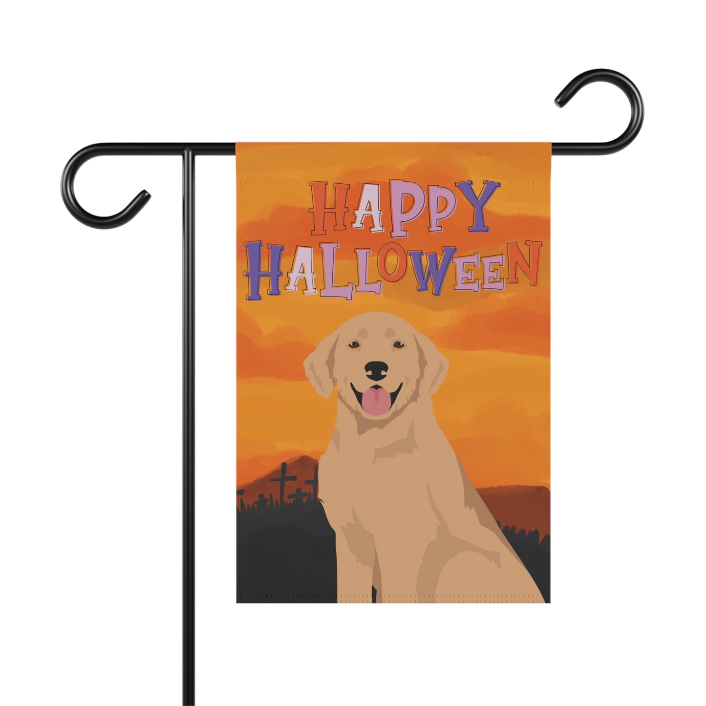 Hovawart Dog Halloween Garden Flag