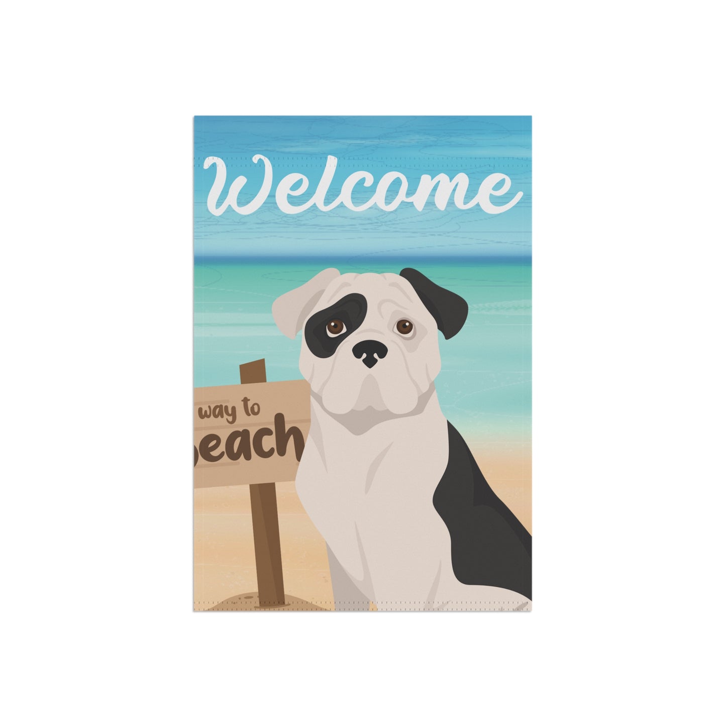 American Bulldog Dog Garden Flag