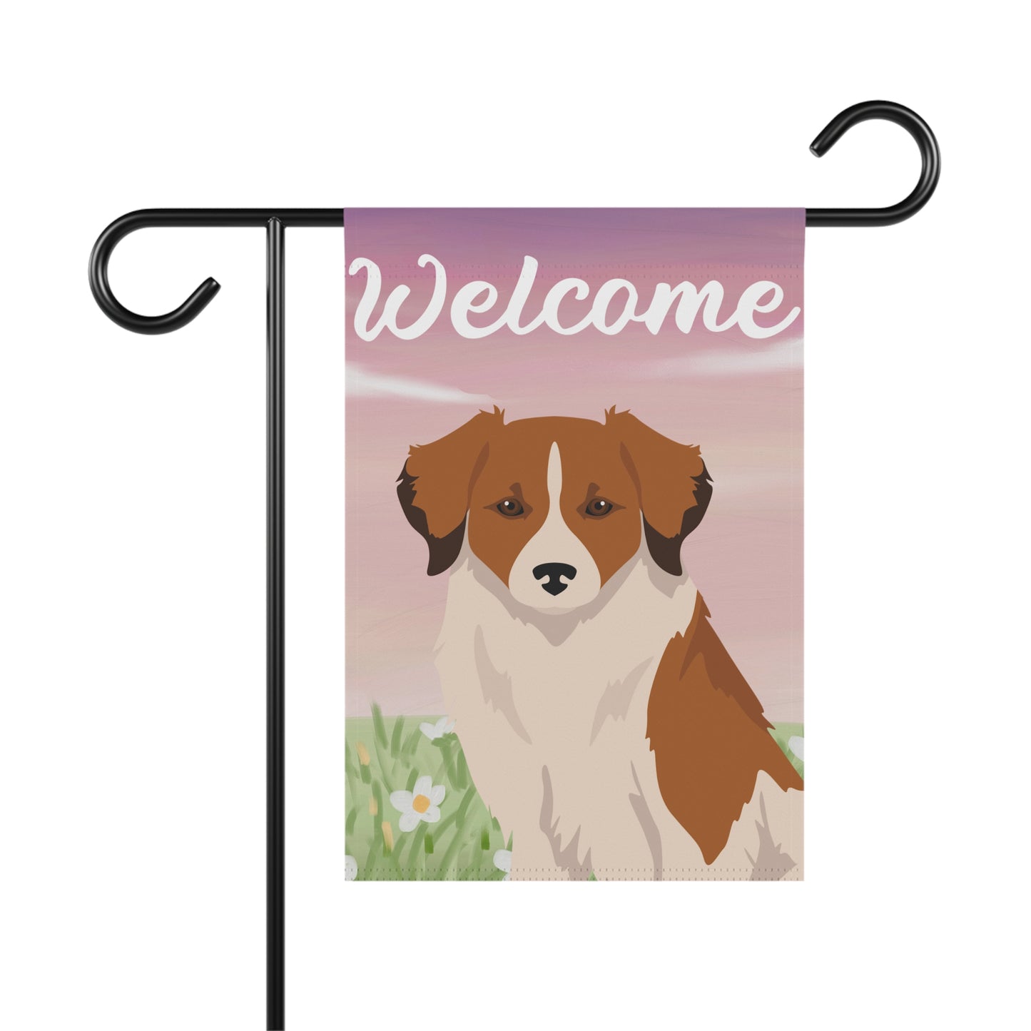 Kromfohrlander Dog Welcome Garden Flag