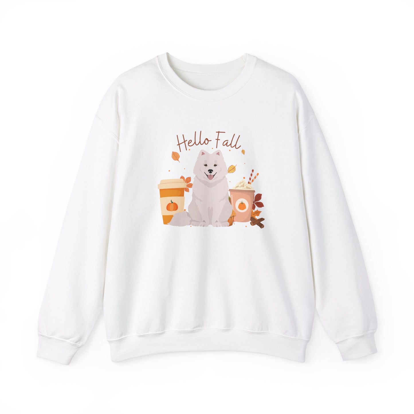 Samoyed Dog Fall Halloween Unisex Heavy Blend Crewneck Sweatshirt