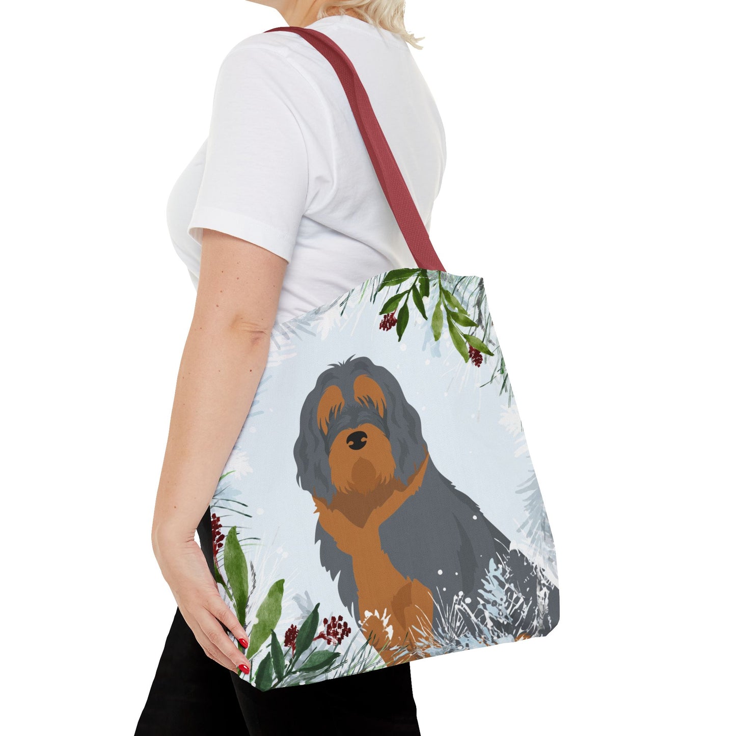 Otterhound Dog Christmas Holiday Tote Bag 16x16