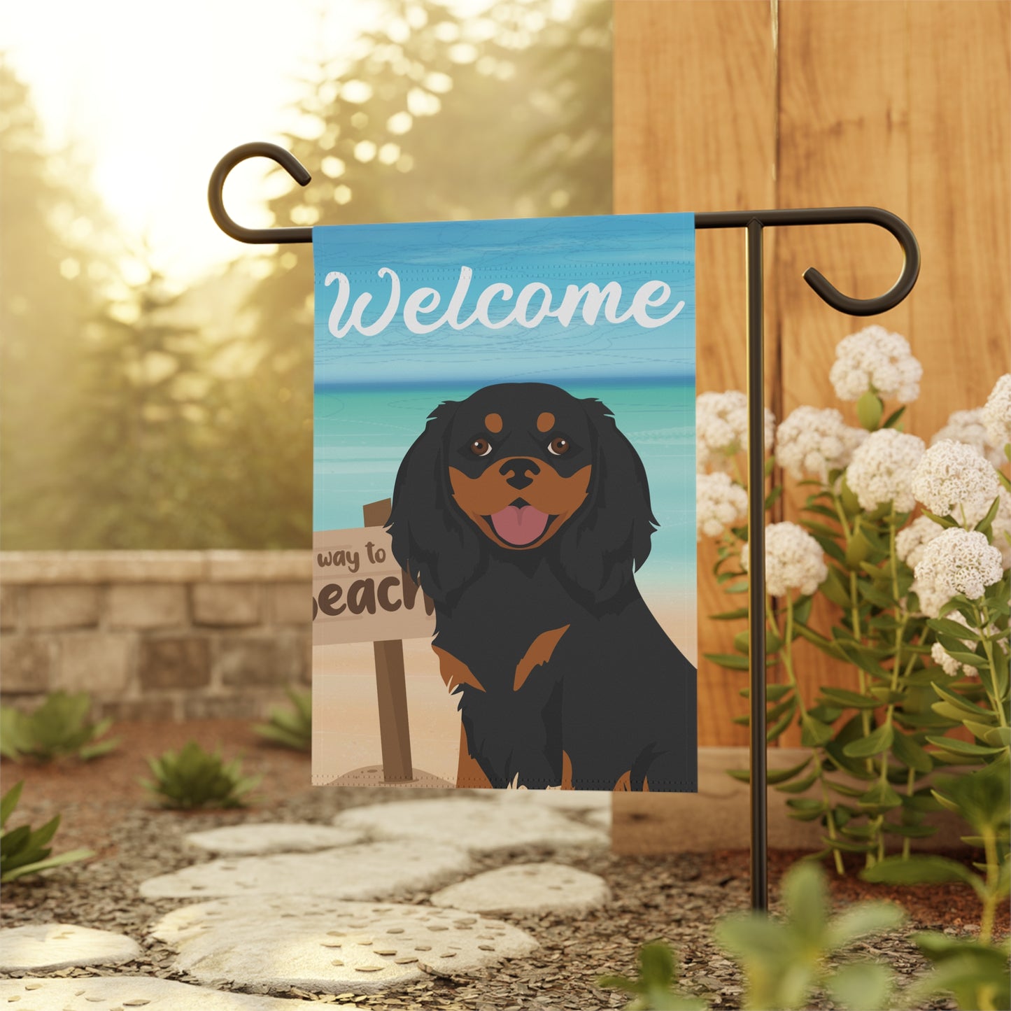 Cavalier King Charles Spaniel Dog Garden Flag