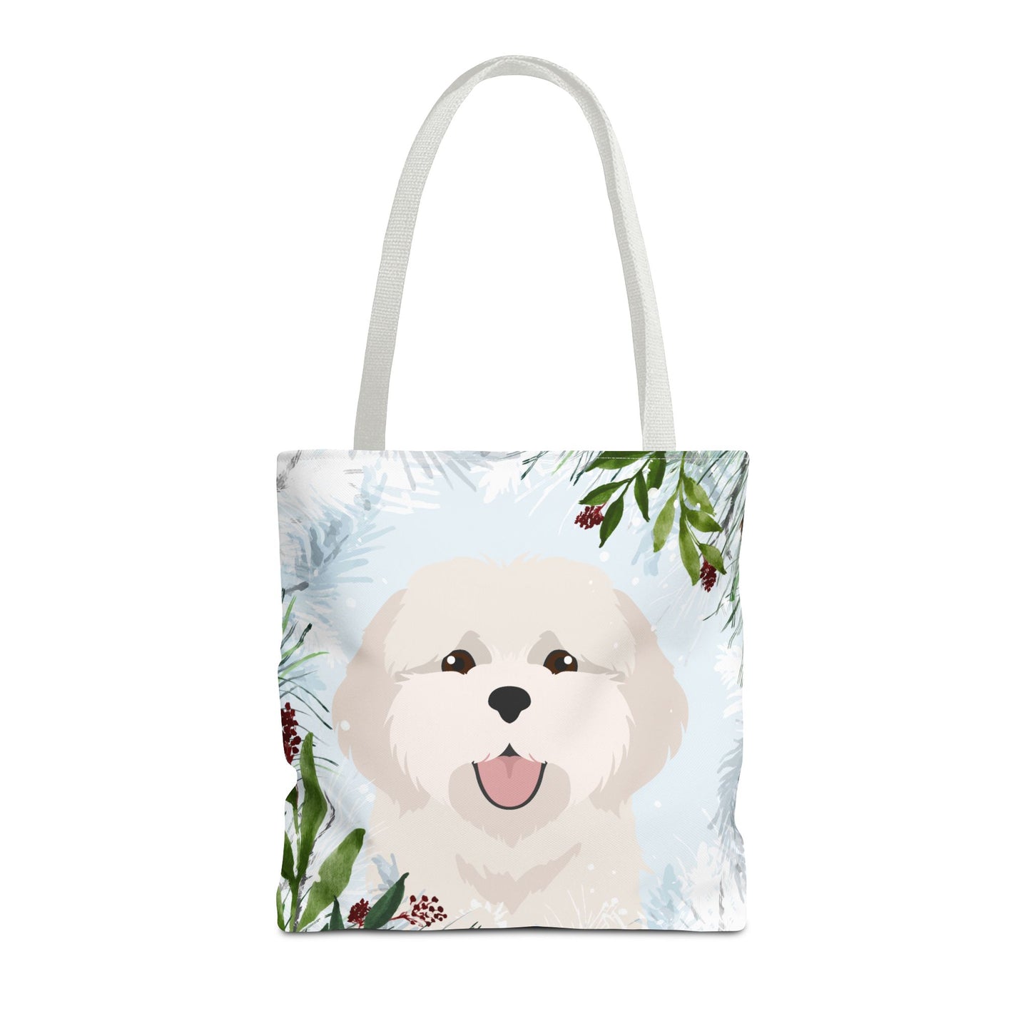 Coton De Tulear Dog Christmas Holiday Tote Bag 16x16