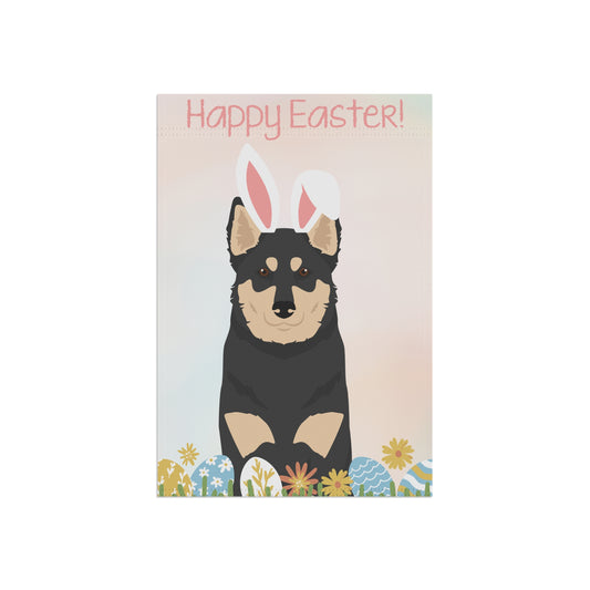 Lapponian Herder Dog Happy Easter Garden Flag