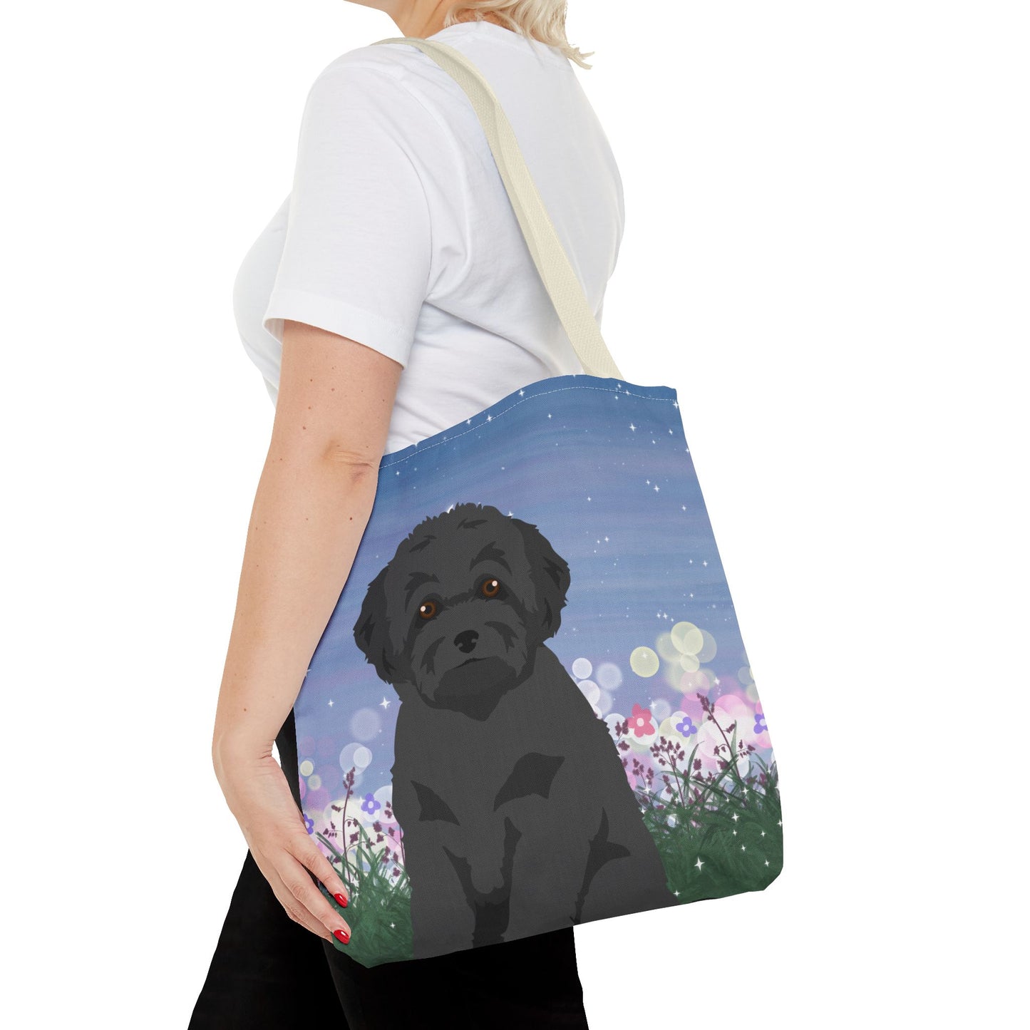 Toy Poodle Dog Tote Bag 16x16