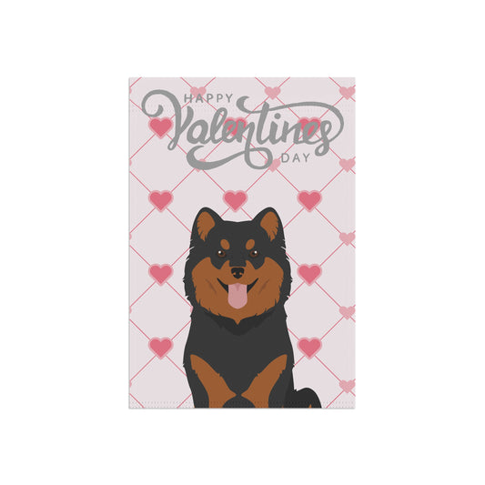 Finnish Lapphund Dog Valentines Day Garden Flag