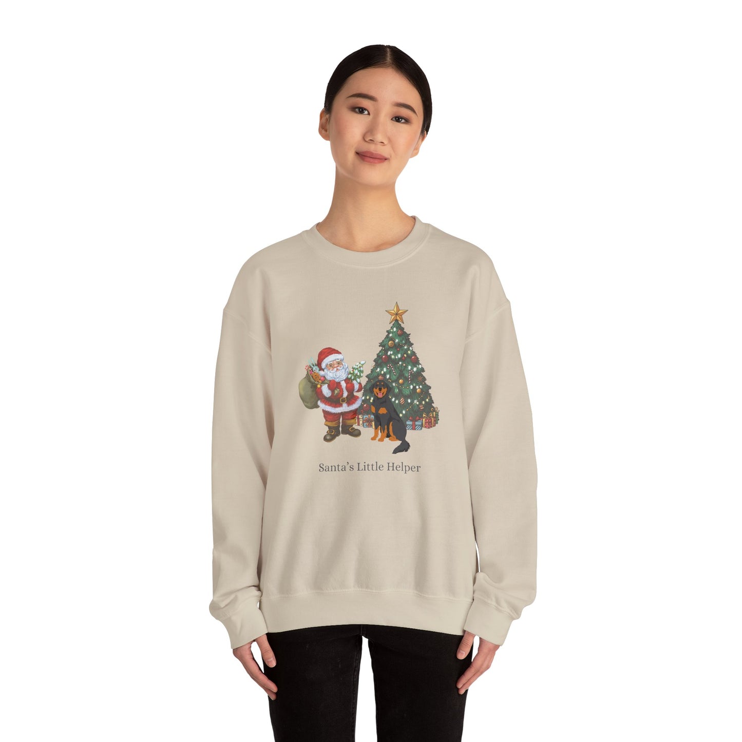 Hovawart Dog Santa's Little Helper Unisex Heavy Blend Crewneck Sweatshirt