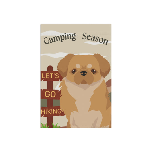 Tibetan Spaniel Dog Camping Garden Flag