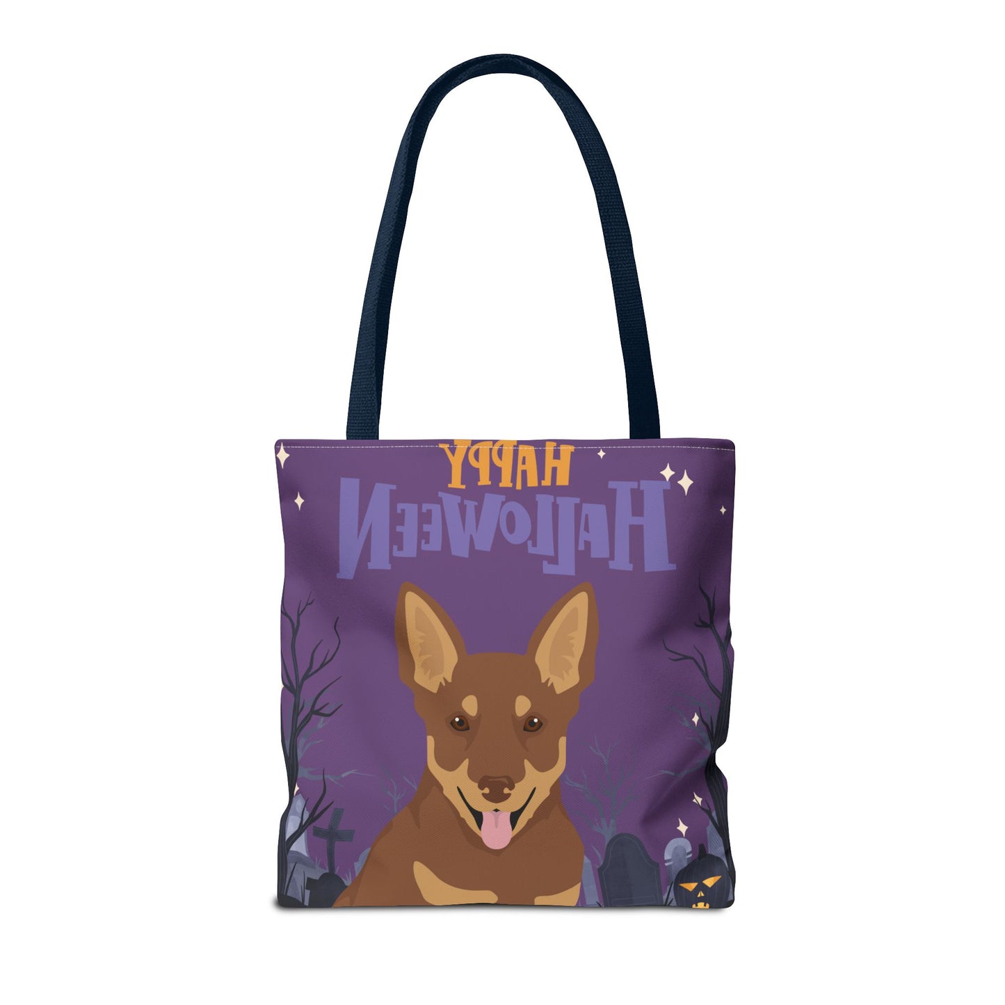 Lancashire Heeler Dog Happy Halloween Tote Bag 16x16