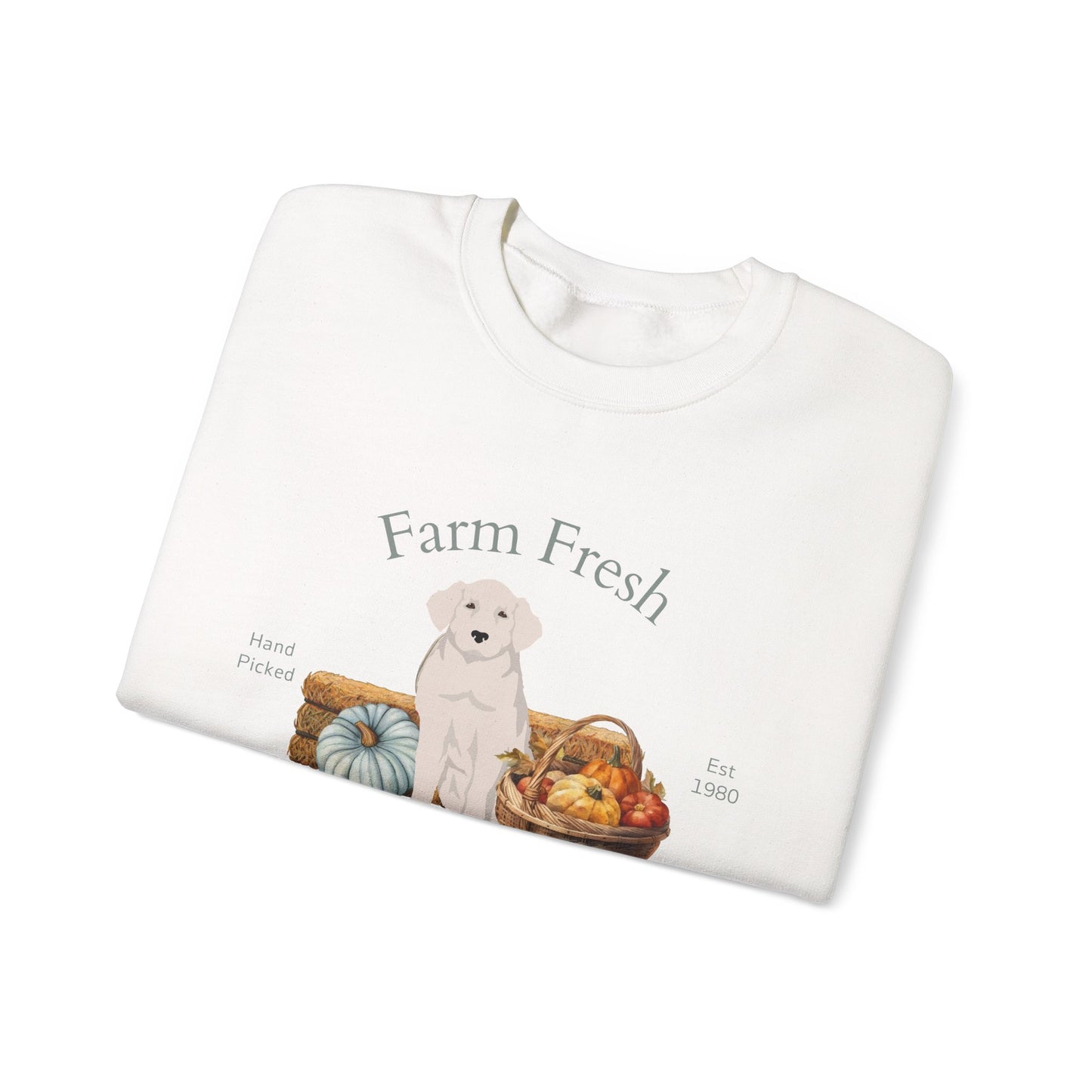 Kuvas Dog Fall Farm Fresh Unisex Heavy Blend Crewneck Sweatshirt
