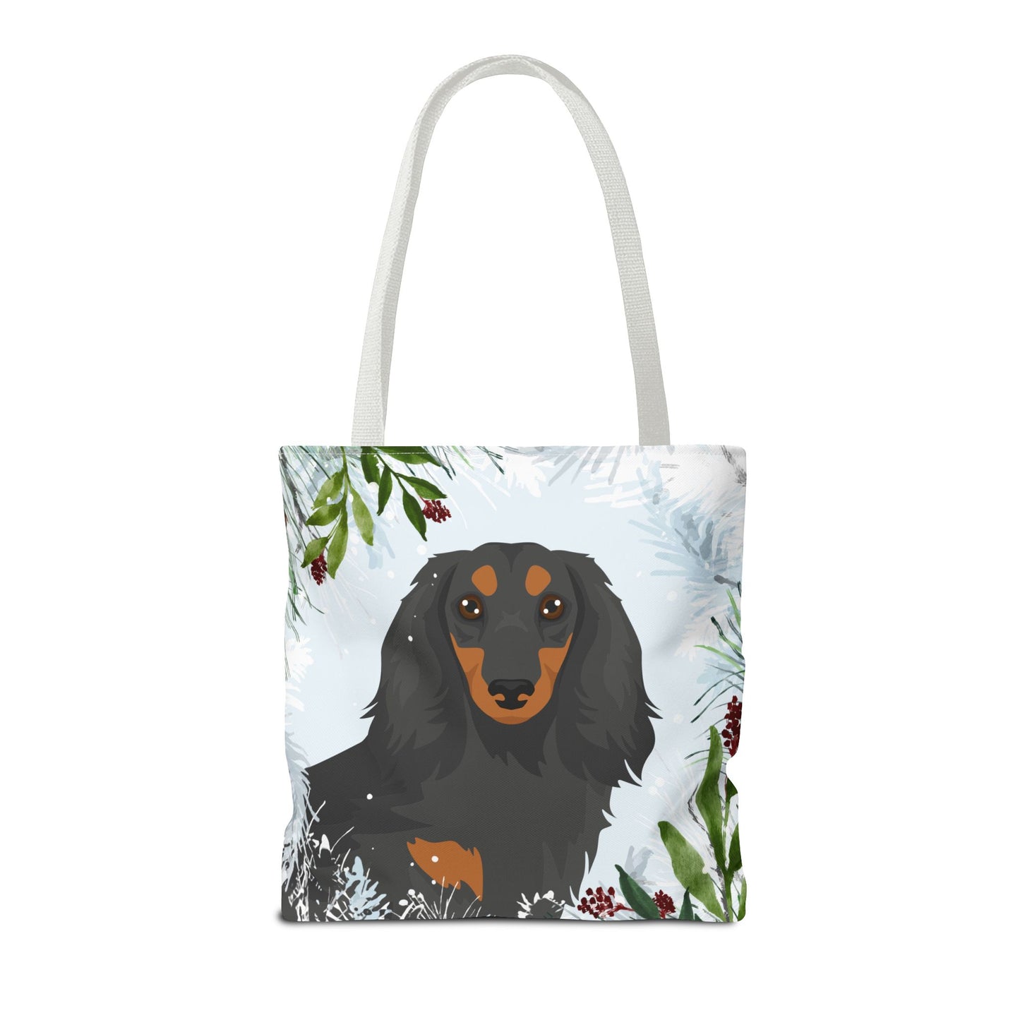 Dachshund Dog Christmas Holiday Tote Bag 16x16