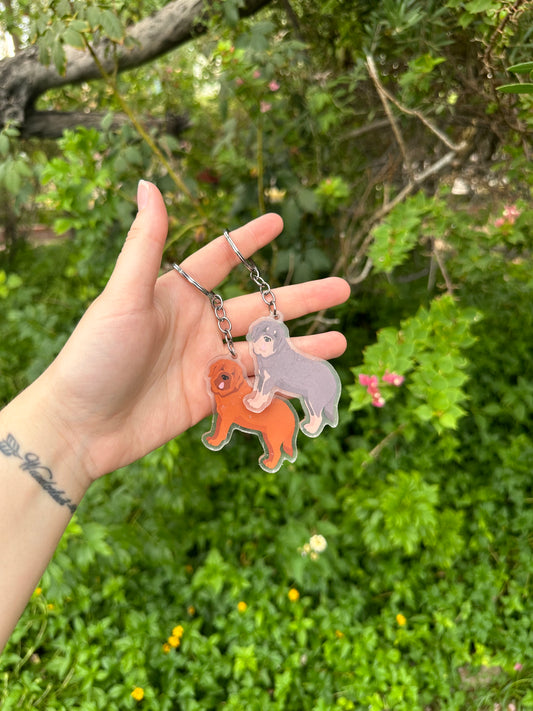 Spanish Mastiff Dog 2.5in Acrylic Keychain