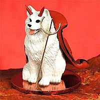 American Eskimo Dog Devil Figurine