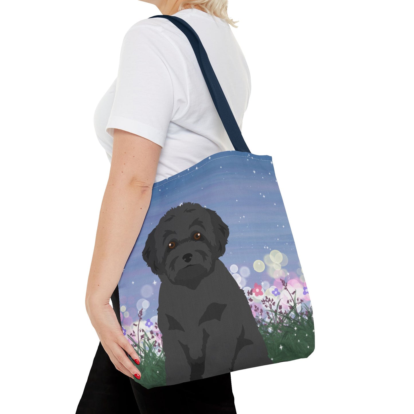 Toy Poodle Dog Tote Bag 16x16